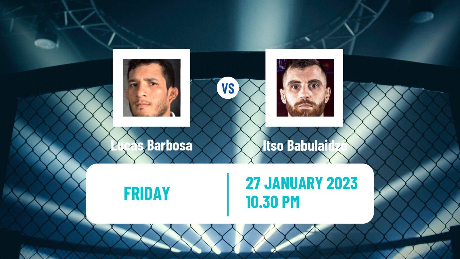 MMA MMA Lucas Barbosa - Itso Babulaidze