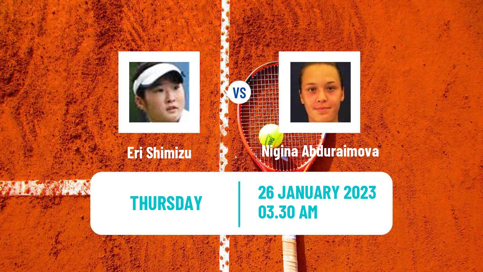 Tennis ITF Tournaments Eri Shimizu - Nigina Abduraimova