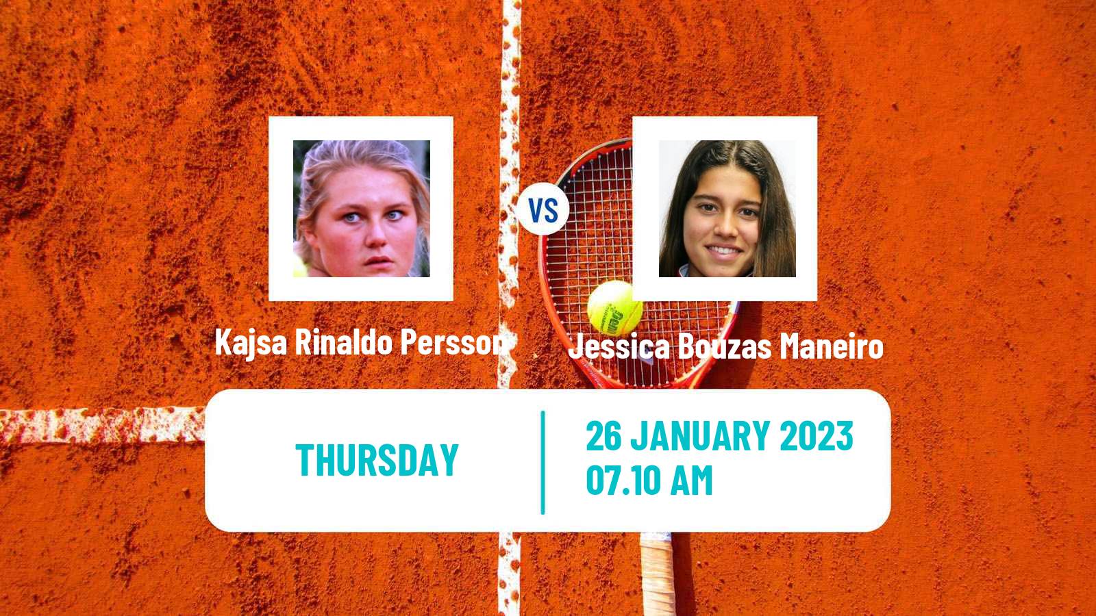 Tennis ITF Tournaments Kajsa Rinaldo Persson - Jessica Bouzas Maneiro