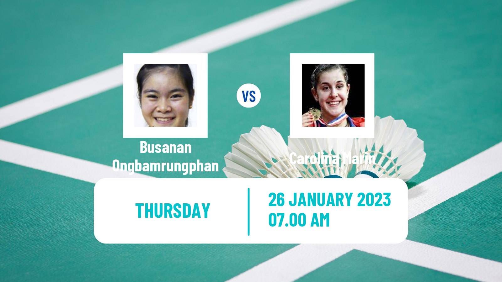 Badminton Badminton Busanan Ongbamrungphan - Carolina Marin