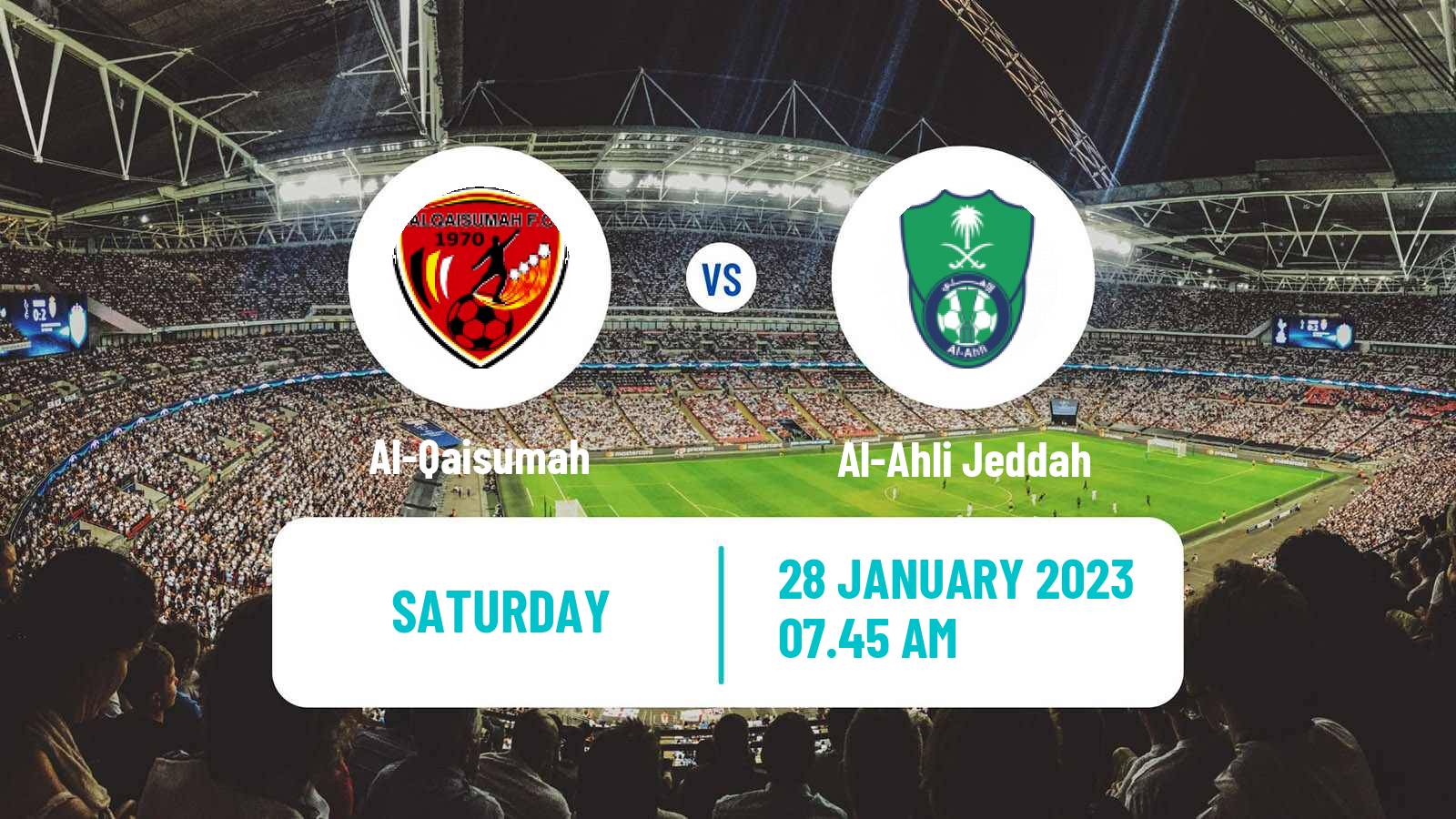 Soccer Saudi Division 1 Al-Qaisumah - Al-Ahli Jeddah