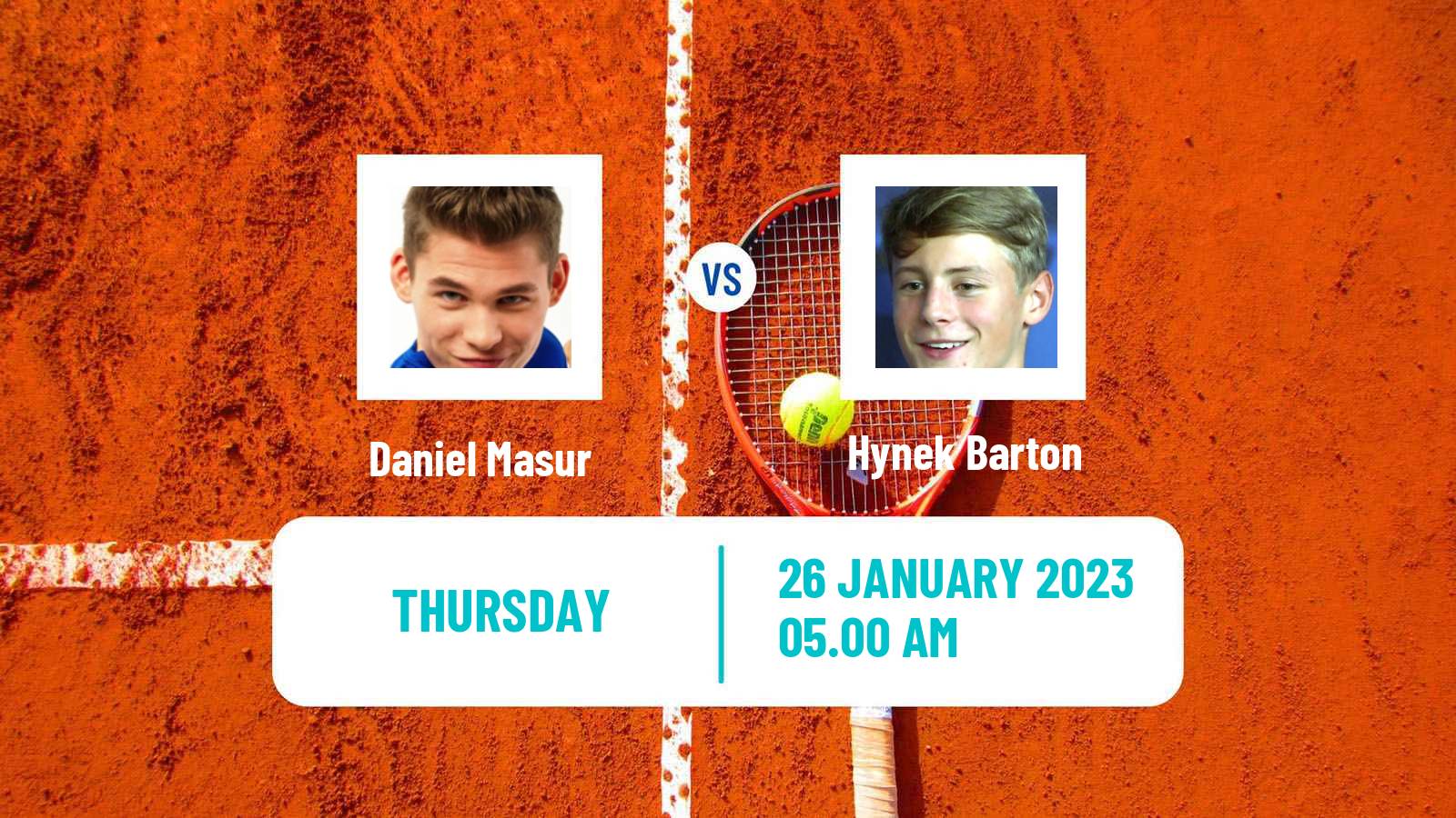 Tennis ITF Tournaments Daniel Masur - Hynek Barton