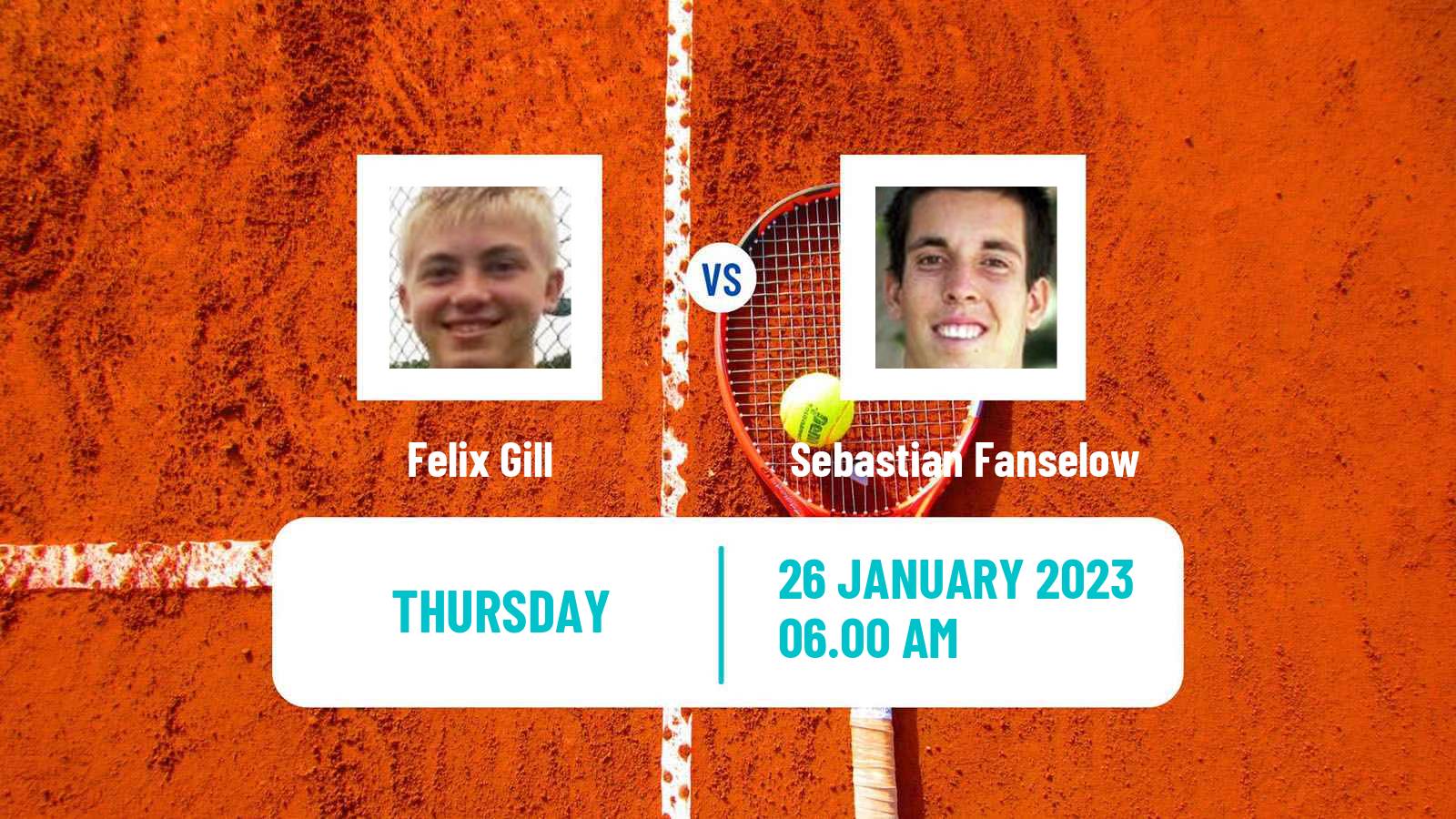 Tennis ITF Tournaments Felix Gill - Sebastian Fanselow
