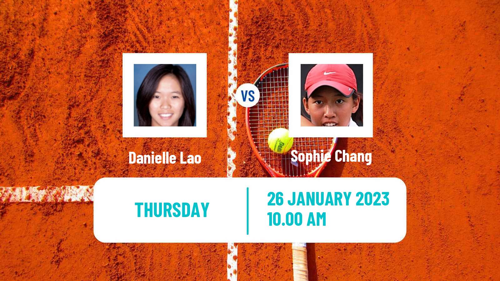 Tennis ITF Tournaments Danielle Lao - Sophie Chang