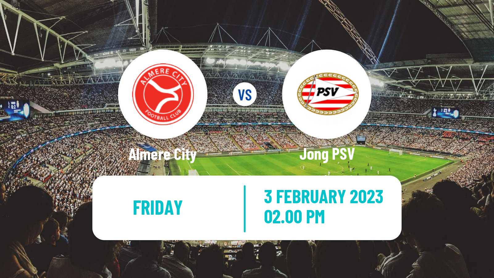 Soccer Dutch Eerste Divisie Almere City - Jong PSV