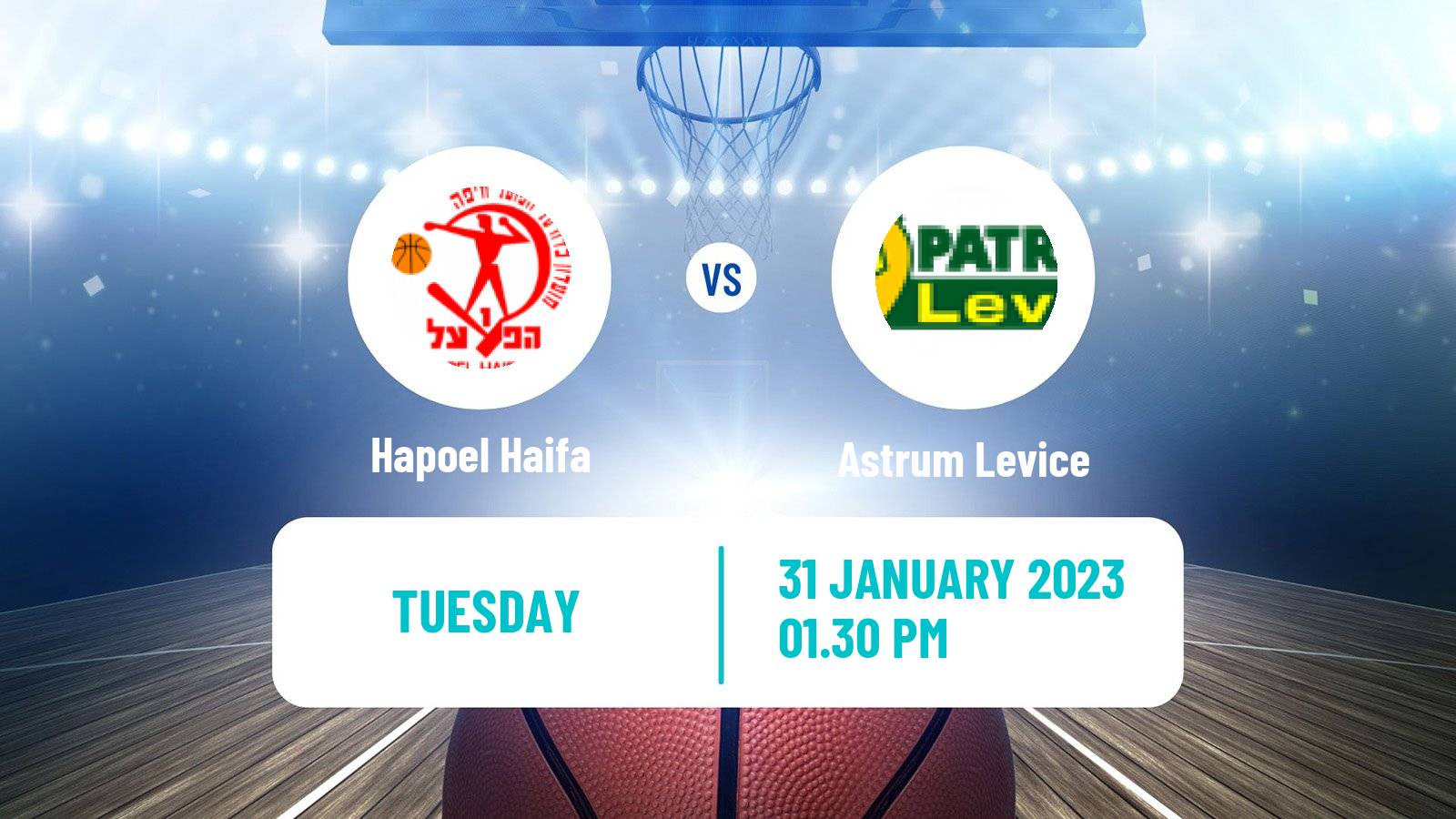 Basketball FIBA Europe Cup Hapoel Haifa - Astrum Levice