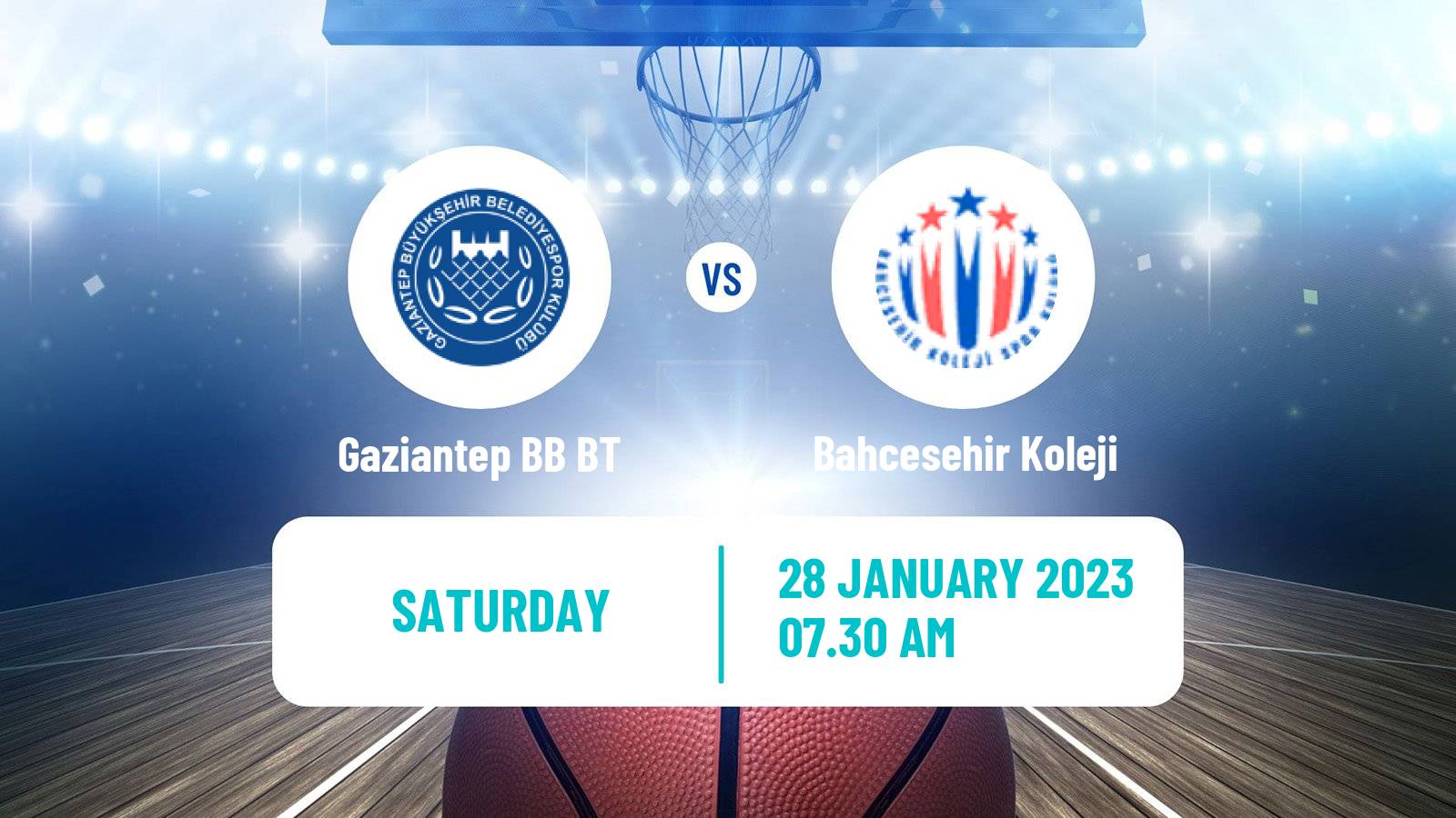 Basketball Turkish Basketball Super Ligi Gaziantep BB BT - Bahcesehir Koleji