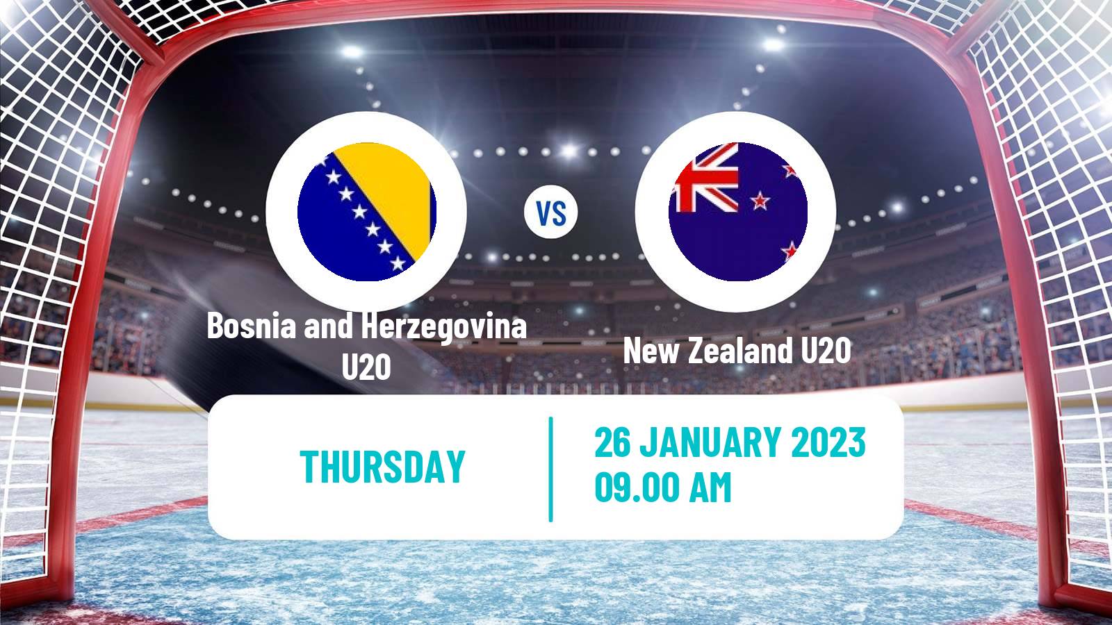 Hockey IIHF World U20 Championship III Bosnia and Herzegovina U20 - New Zealand U20