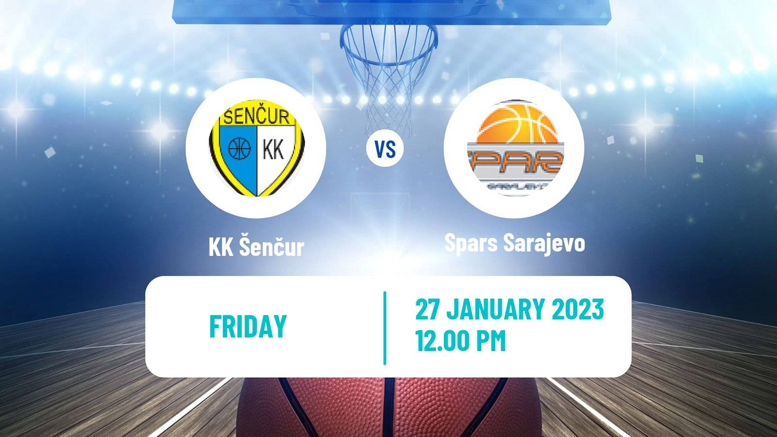 Basketball Adriatic League 2 Šenčur - Spars Sarajevo