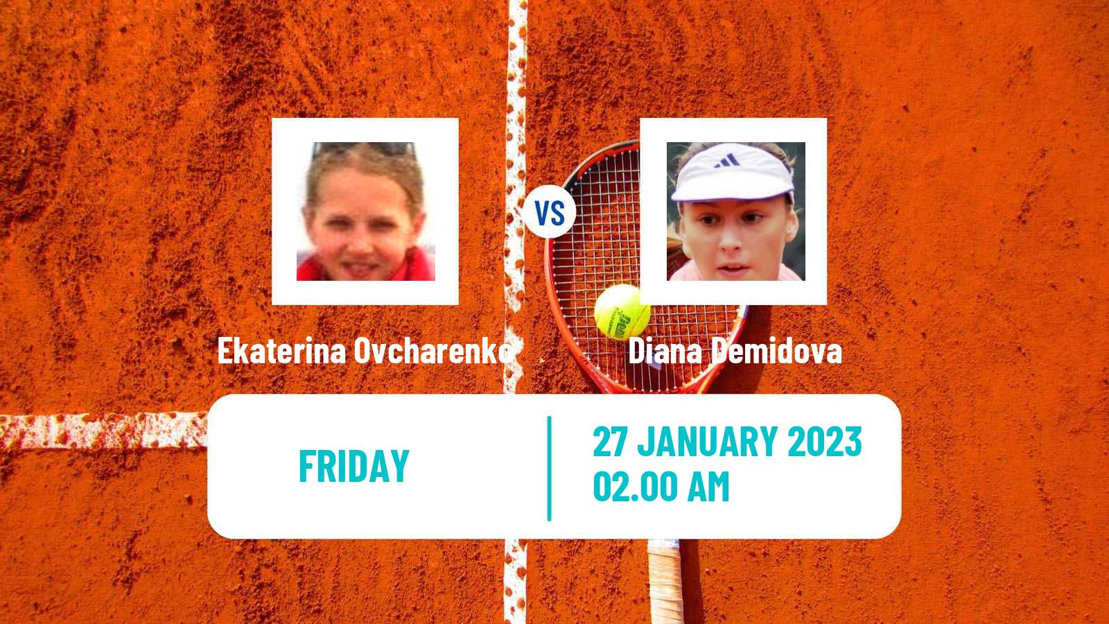 Tennis ITF Tournaments Ekaterina Ovcharenko - Diana Demidova