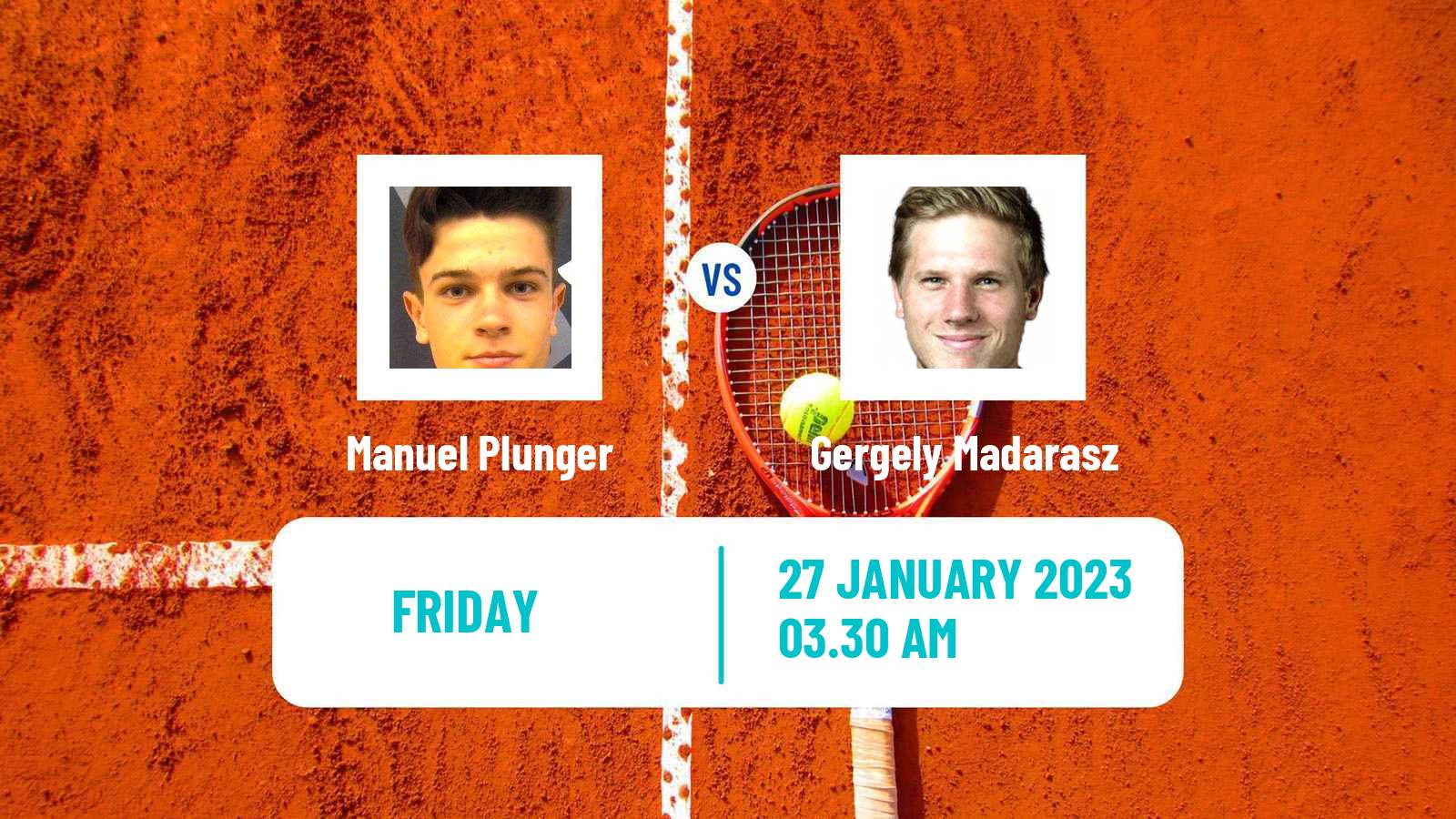 Tennis ITF Tournaments Manuel Plunger - Gergely Madarasz