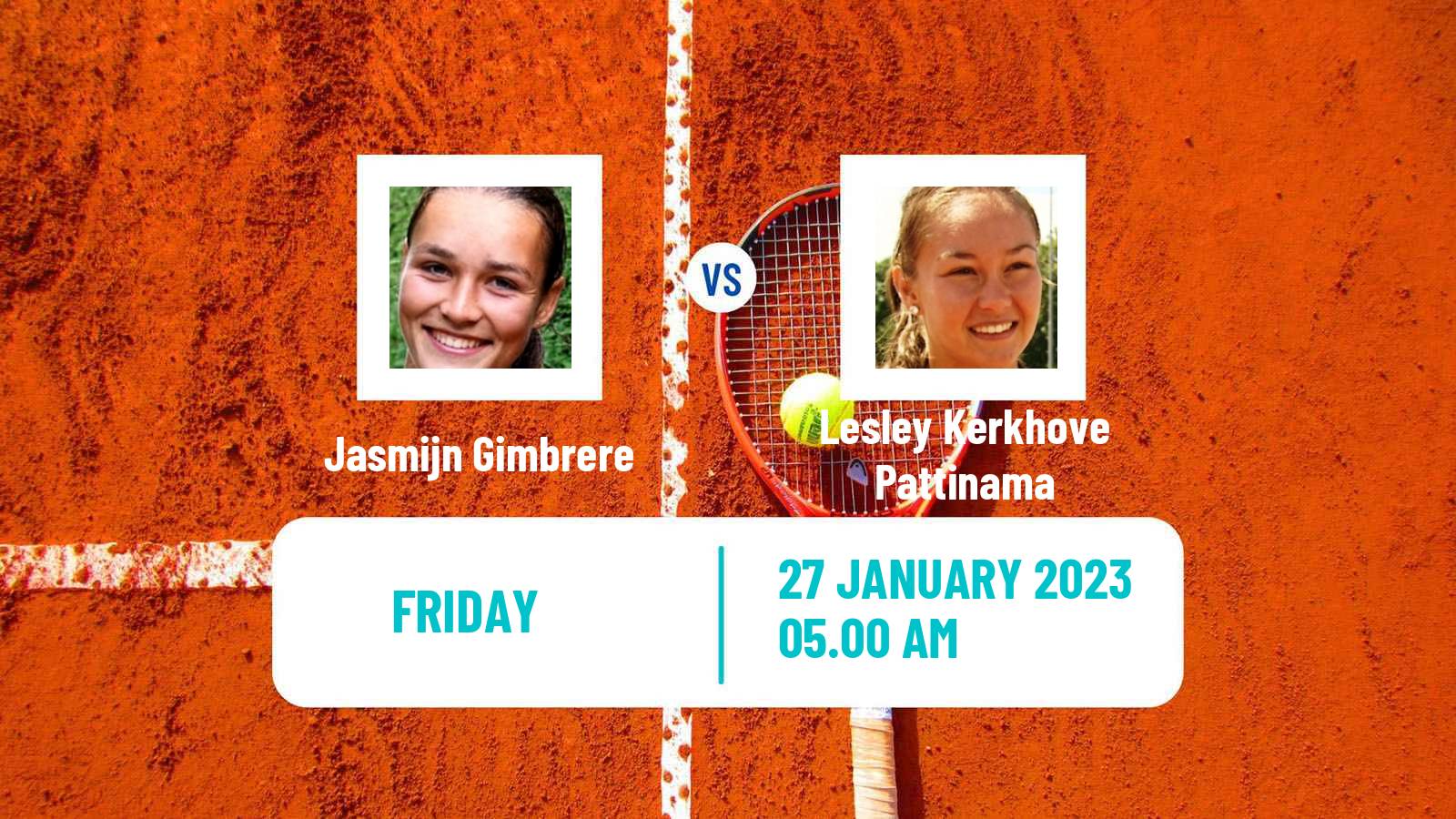 Tennis ITF Tournaments Jasmijn Gimbrere - Lesley Kerkhove Pattinama