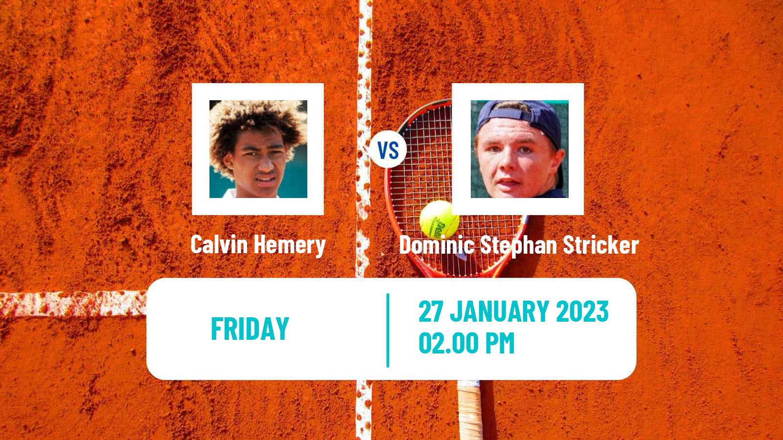 Tennis ATP Challenger Calvin Hemery - Dominic Stephan Stricker