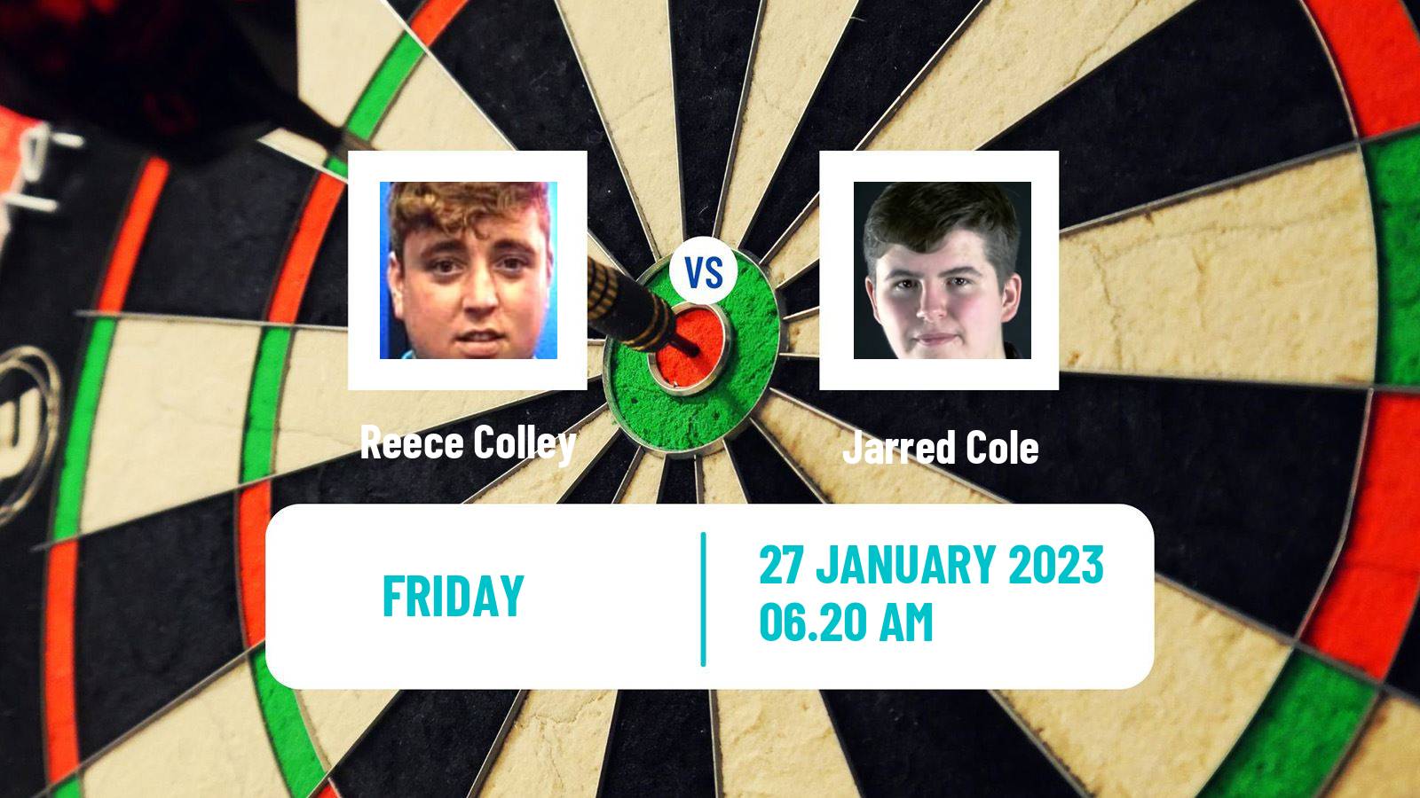 Darts Darts Reece Colley - Jarred Cole