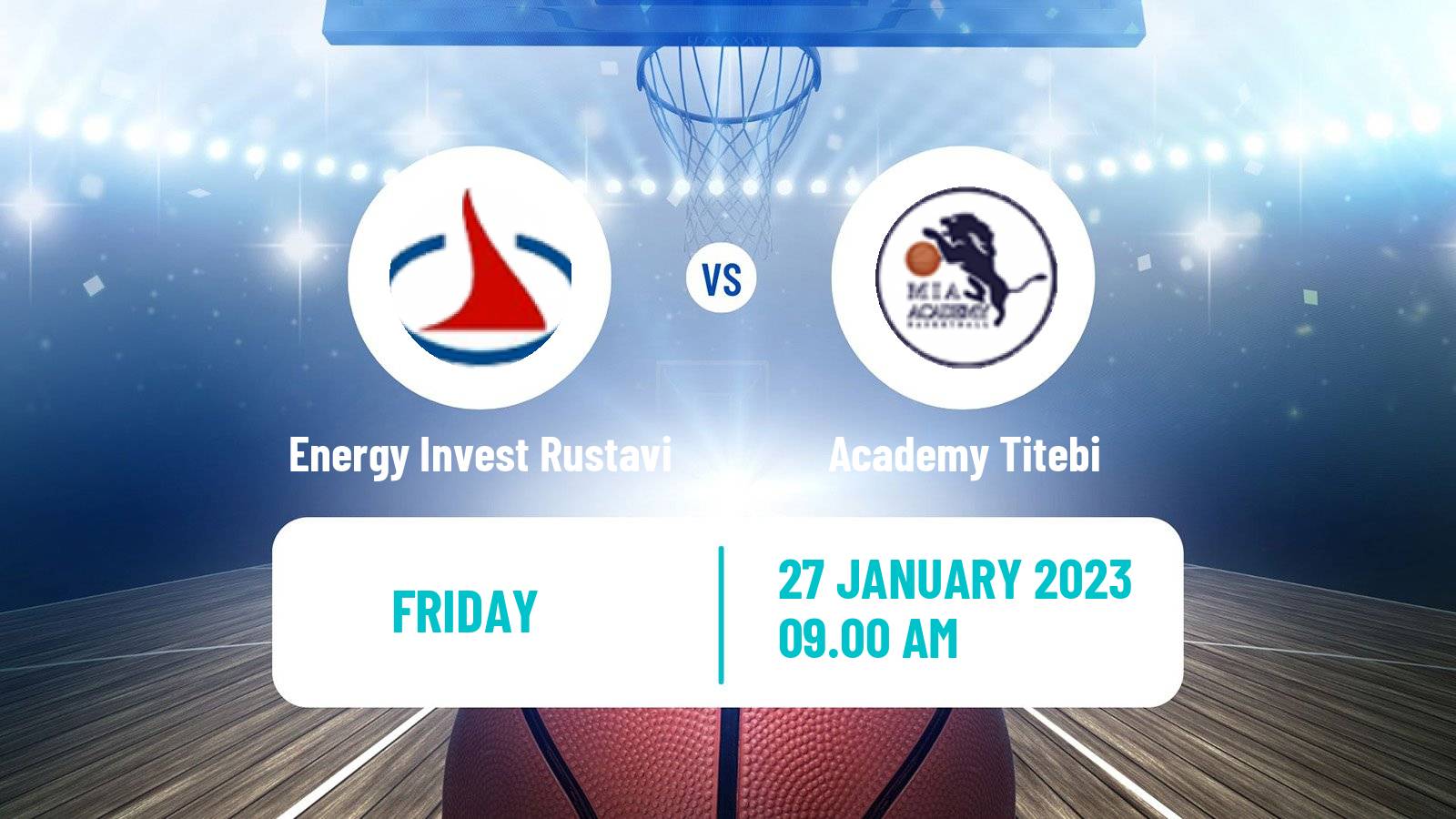 Basketball Georgian Superleague Basketball Energy Invest Rustavi - Academy Titebi