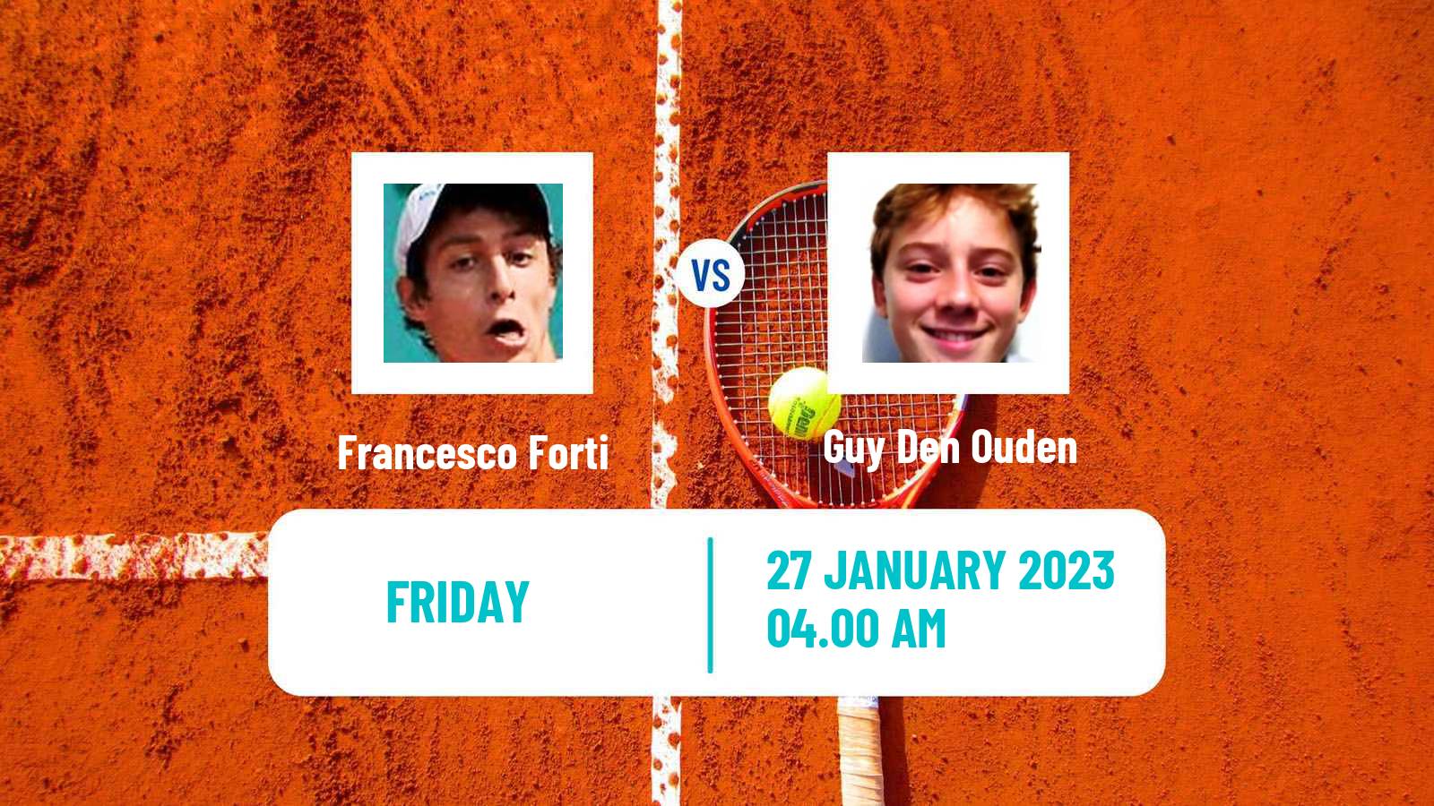 Tennis ITF Tournaments Francesco Forti - Guy Den Ouden