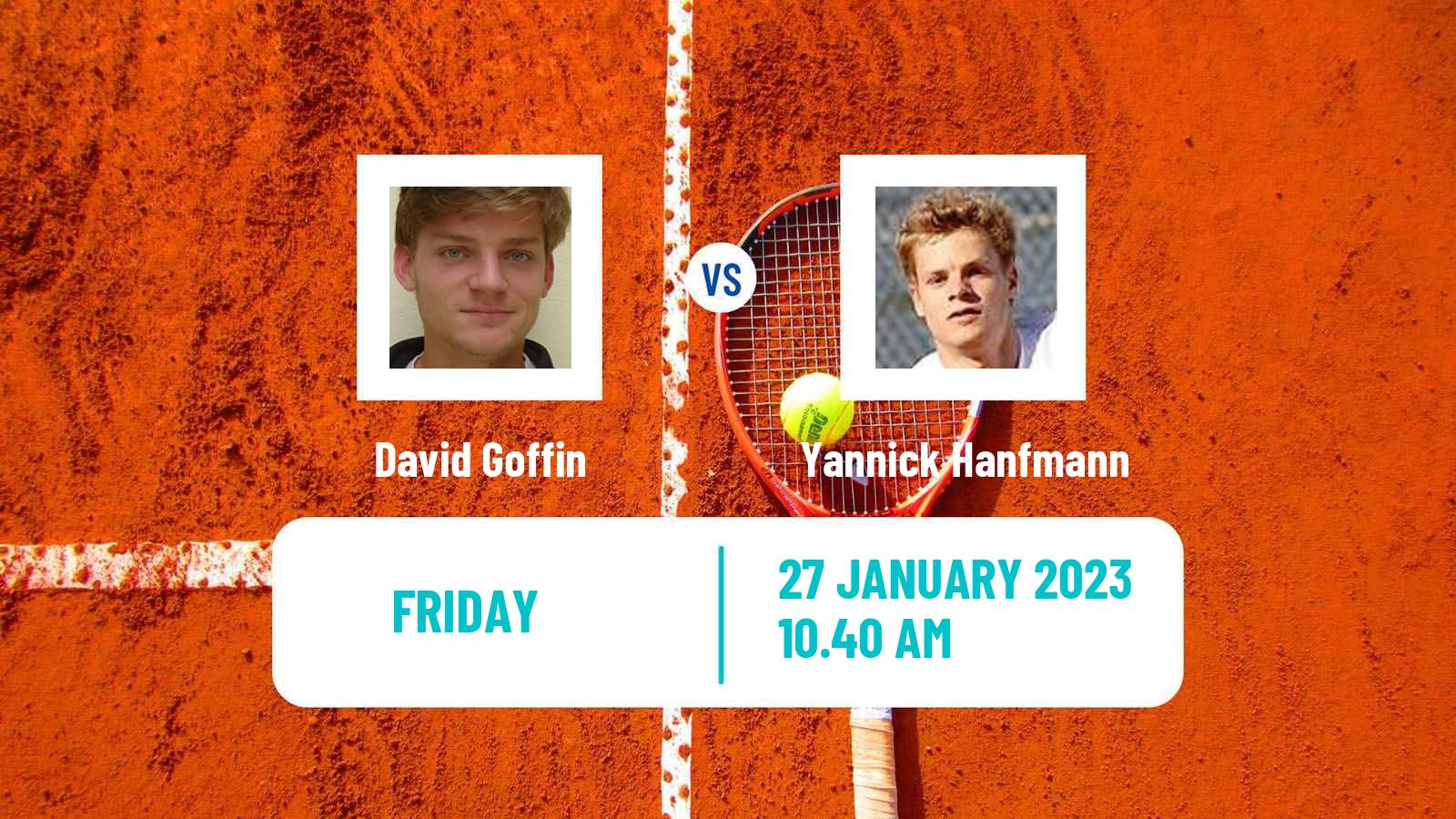 Tennis ATP Challenger David Goffin - Yannick Hanfmann