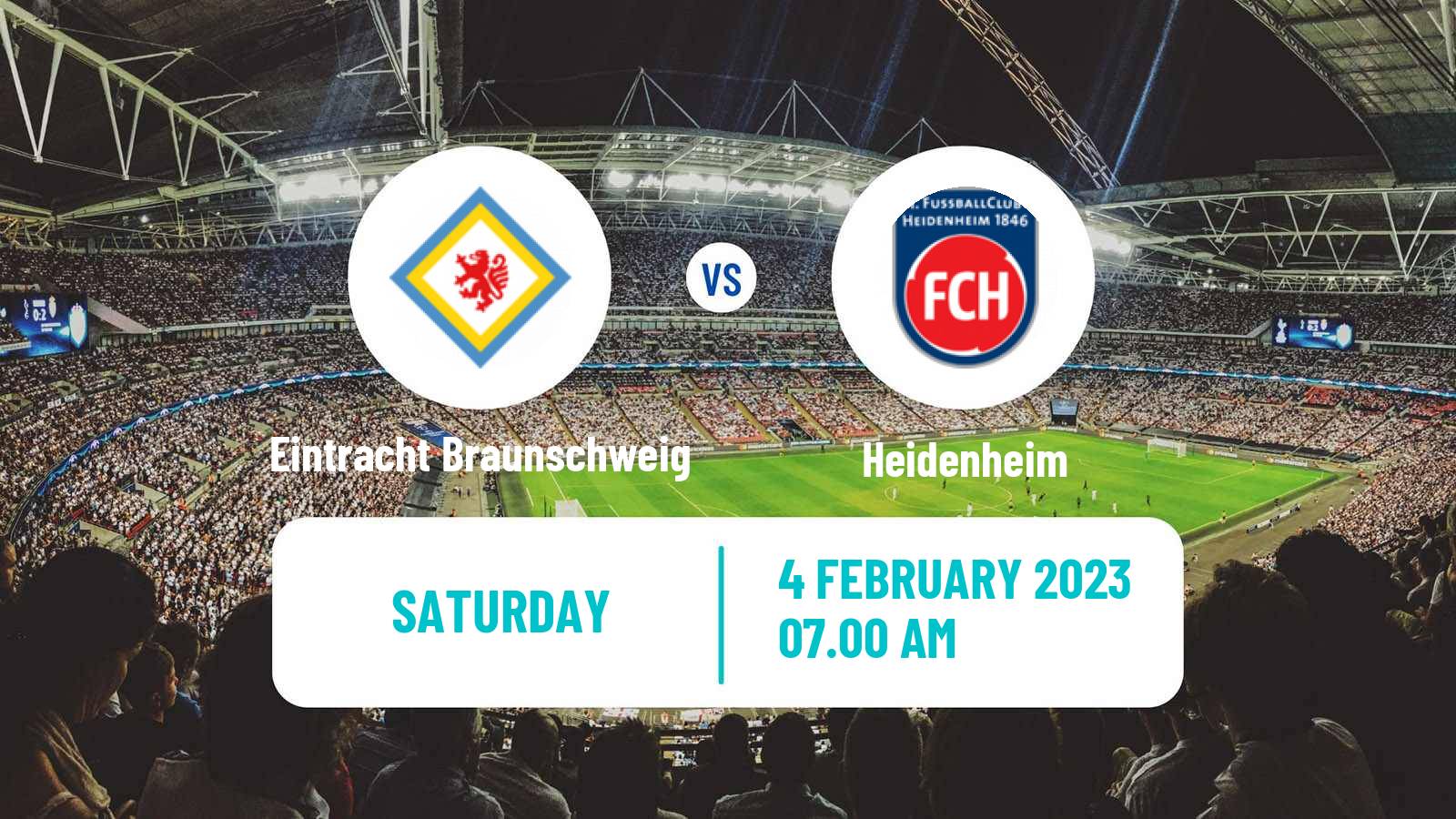 Soccer German 2 Bundesliga Eintracht Braunschweig - Heidenheim