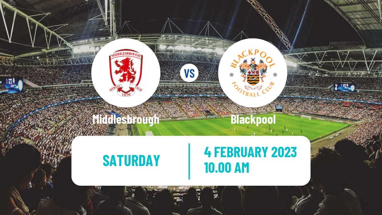Soccer English League Championship Middlesbrough - Blackpool