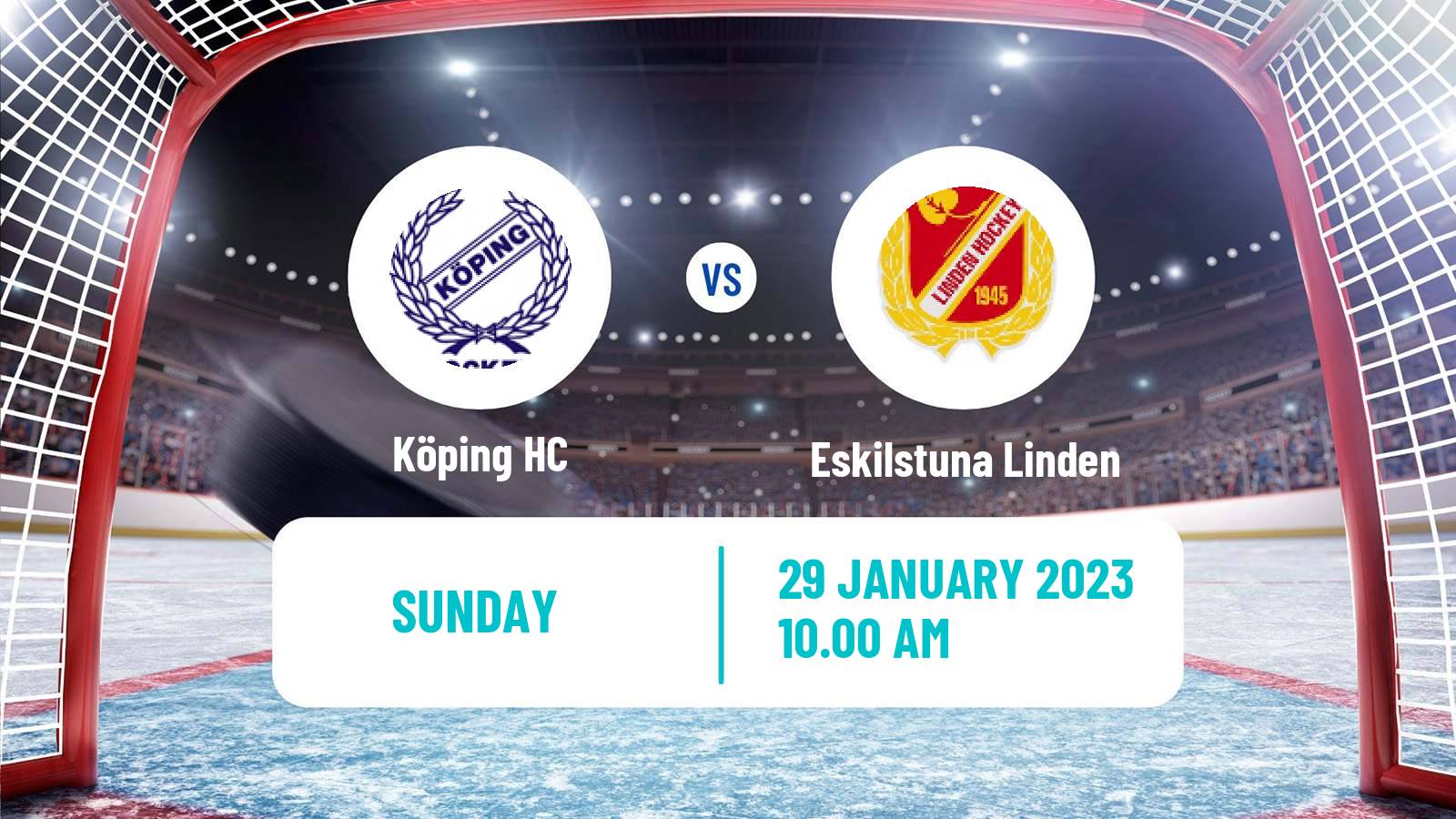 Hockey Swedish HockeyEttan Sodra Var Köping - Eskilstuna Linden