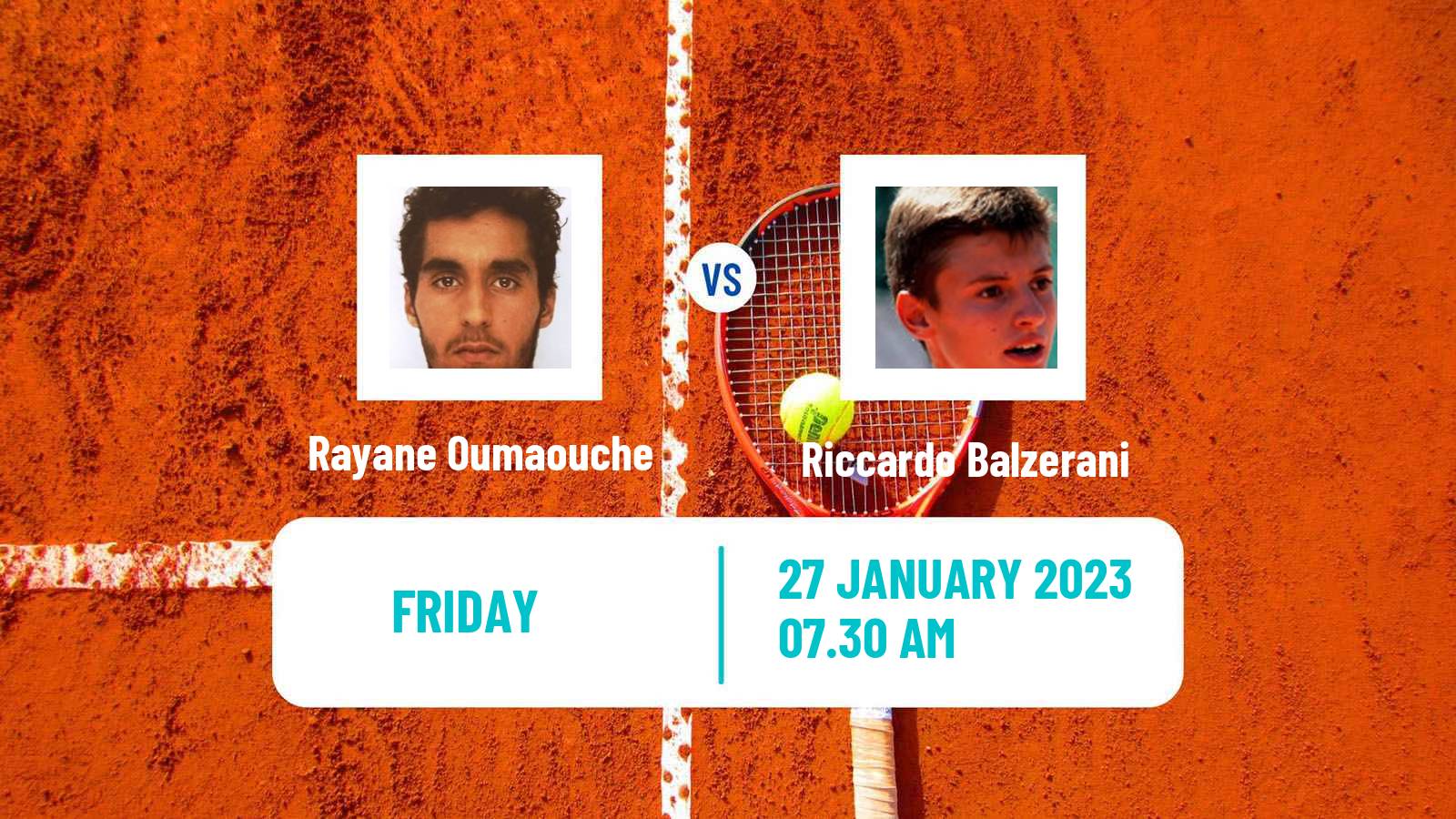 Tennis ITF Tournaments Rayane Oumaouche - Riccardo Balzerani