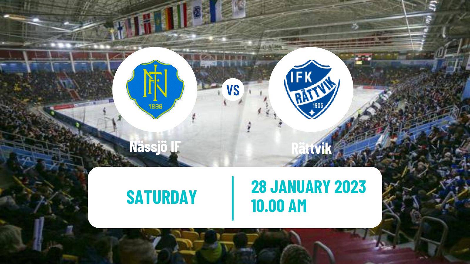 Bandy Swedish Allsvenskan Bandy Nässjö - Rättvik