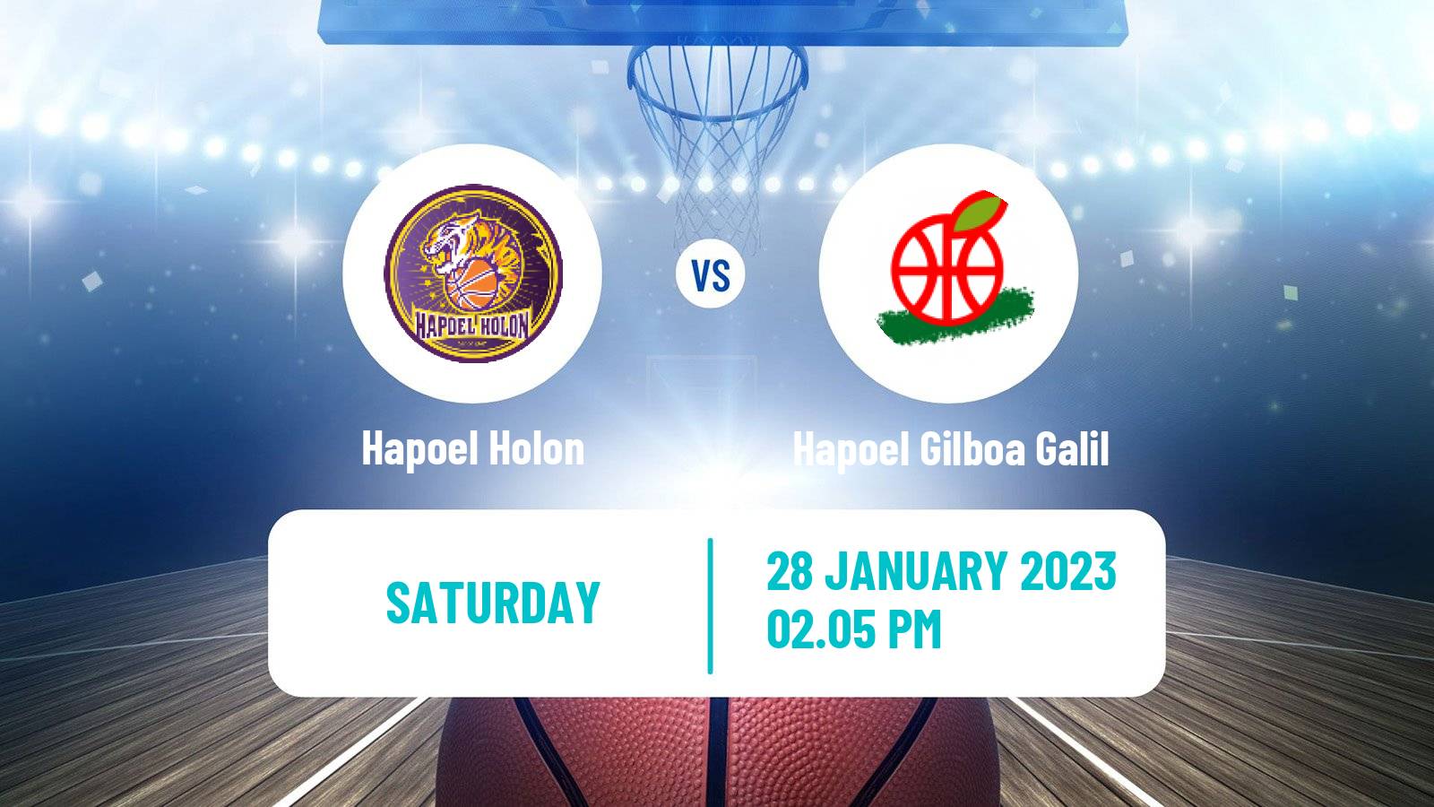Basketball Israeli Basketball Super League Hapoel Holon - Hapoel Gilboa Galil