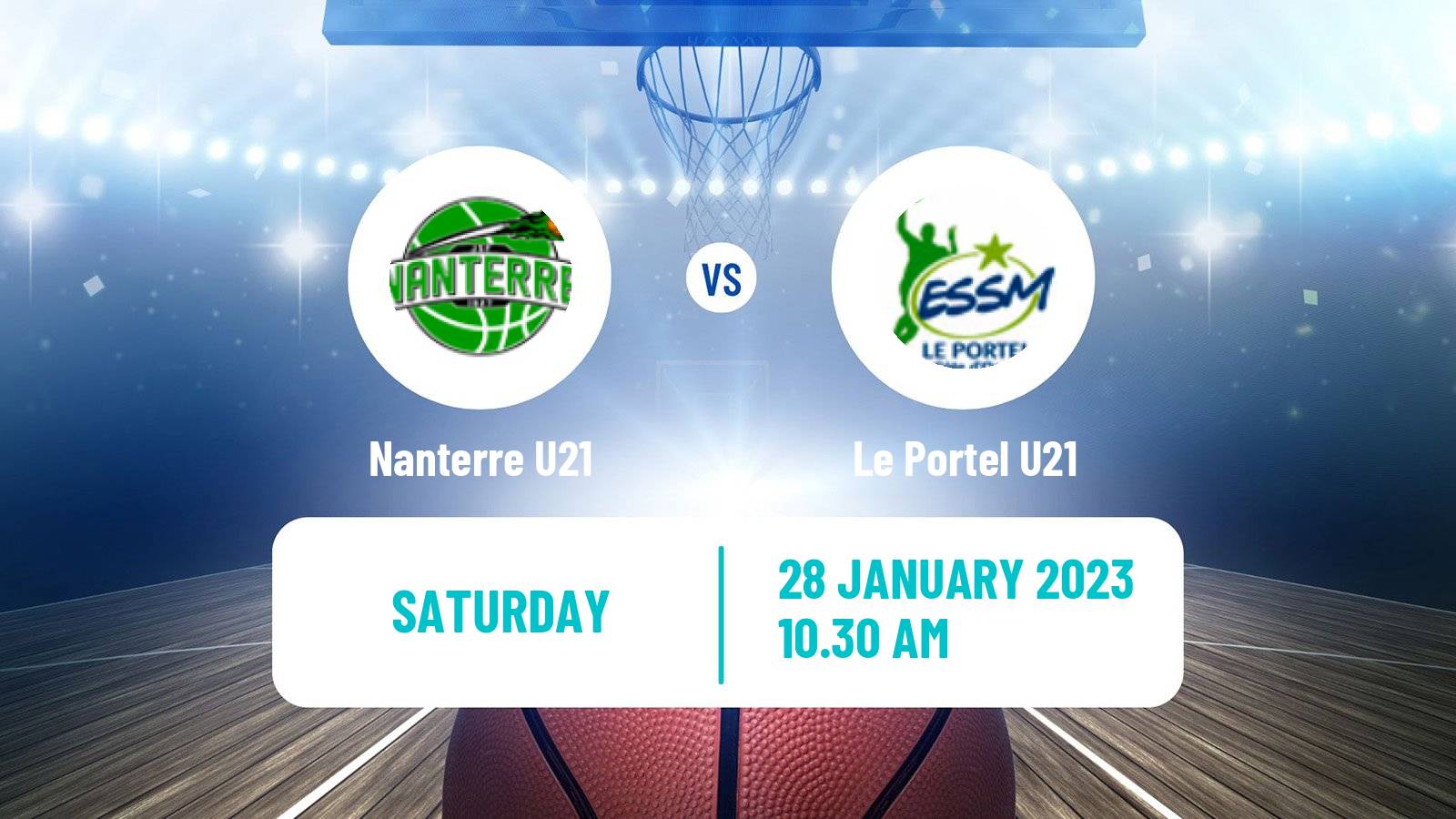 Basketball French Espoirs U21 Basketball Nanterre U21 - Le Portel U21