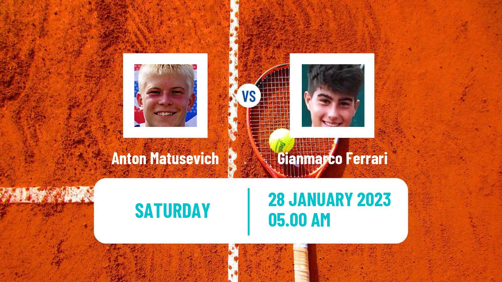 Tennis ITF Tournaments Anton Matusevich - Gianmarco Ferrari