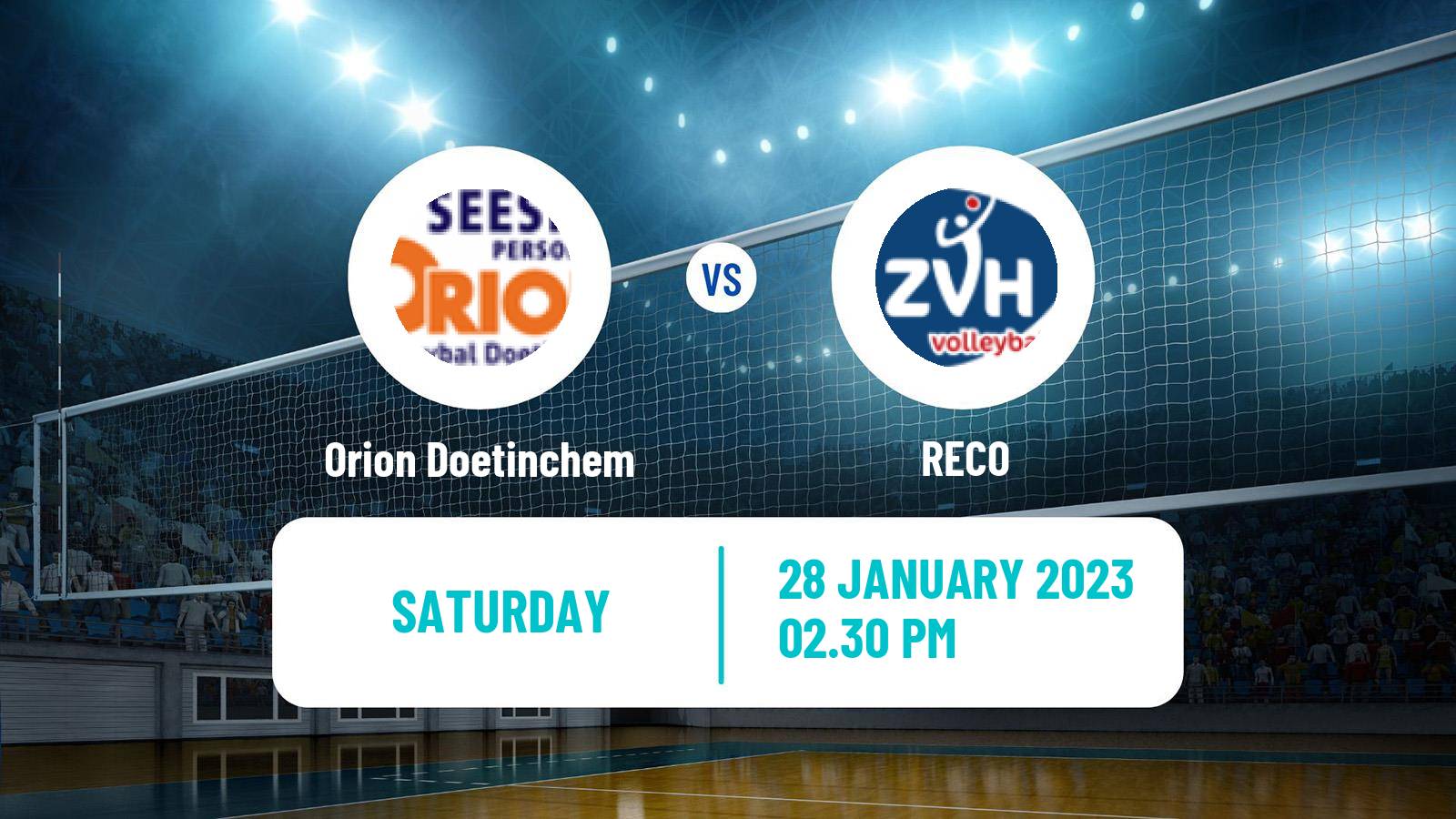 Volleyball Dutch Eredivisie Volleyball Orion Doetinchem - RECO