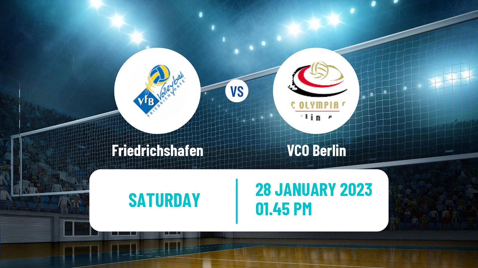 Volleyball German Bundesliga Volleyball Friedrichshafen - VCO Berlin