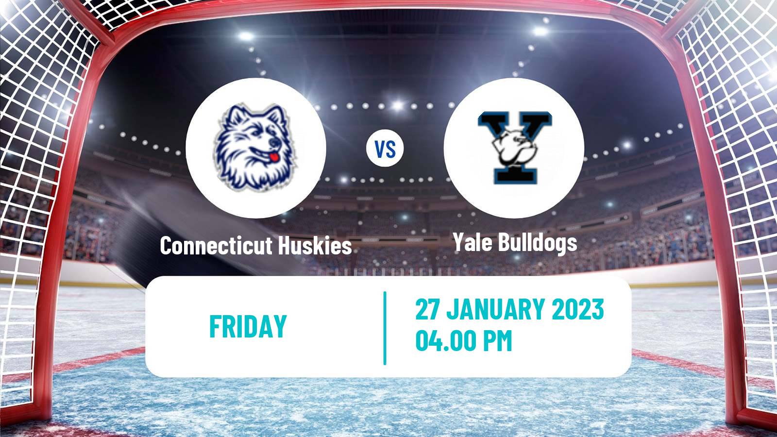 Hockey NCAA Hockey Connecticut Huskies - Yale Bulldogs