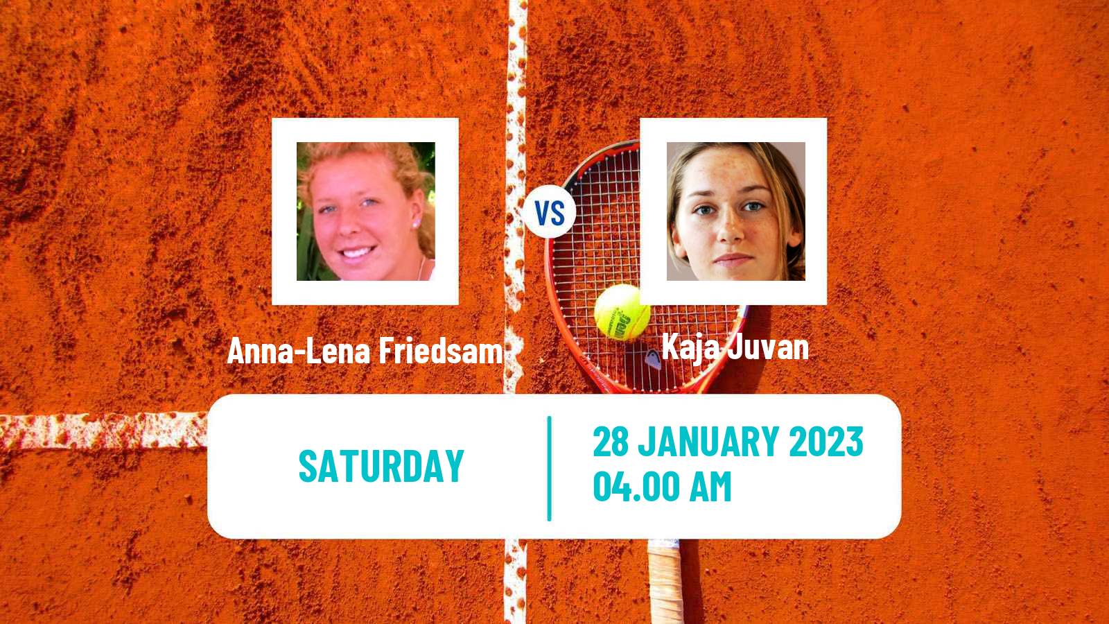 Tennis WTA Lyon Anna-Lena Friedsam - Kaja Juvan