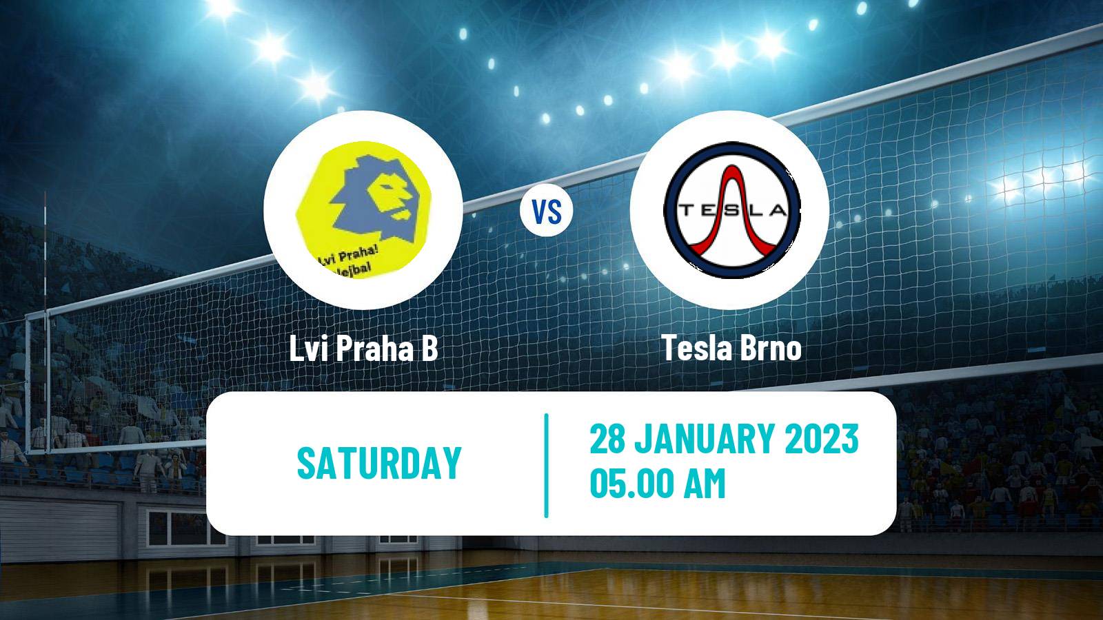 Volleyball Czech 1 Liga Volleyball Lvi Praha B - Tesla Brno