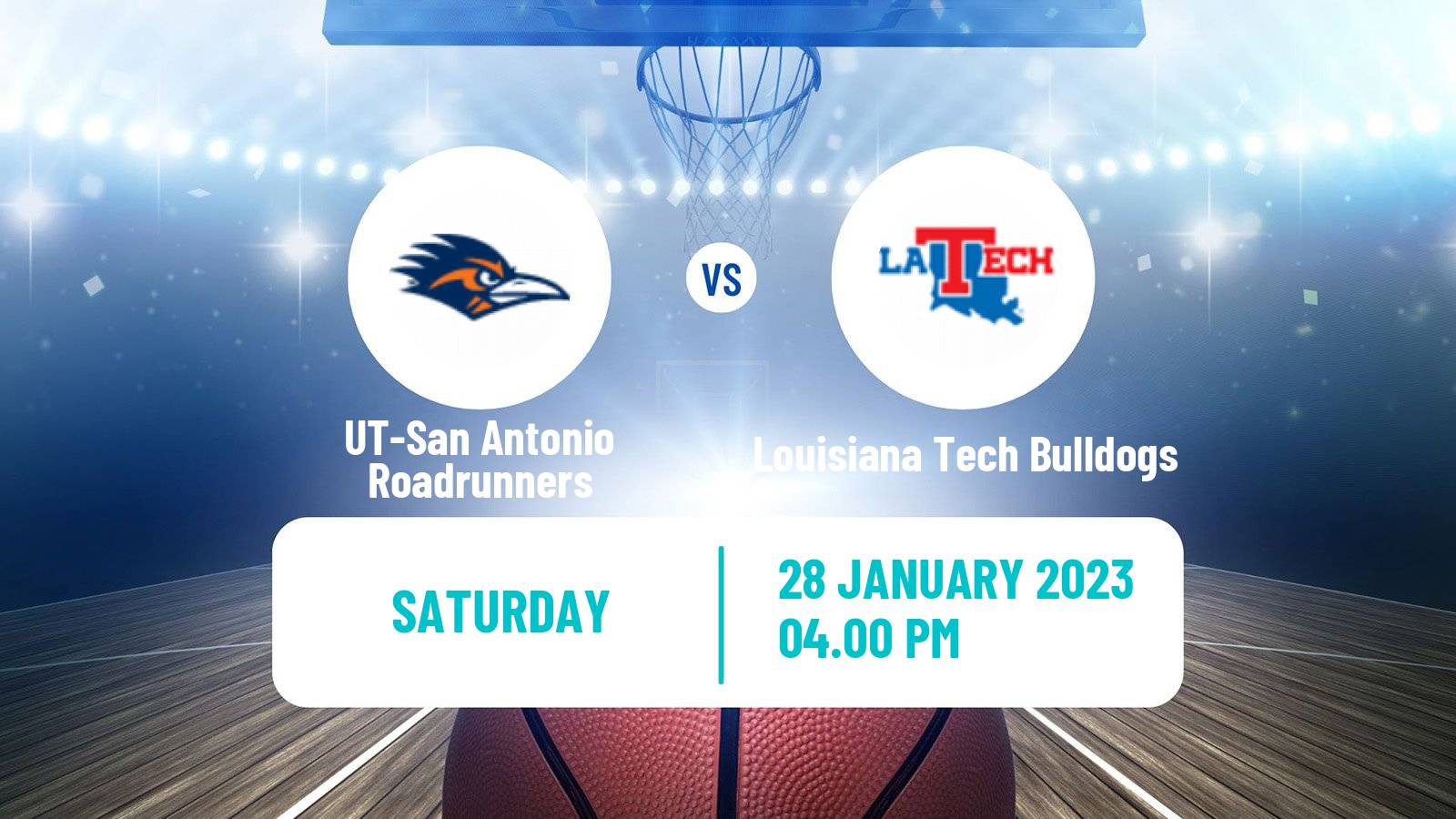 Basketball NCAA College Basketball UT-San Antonio Roadrunners - Louisiana Tech Bulldogs