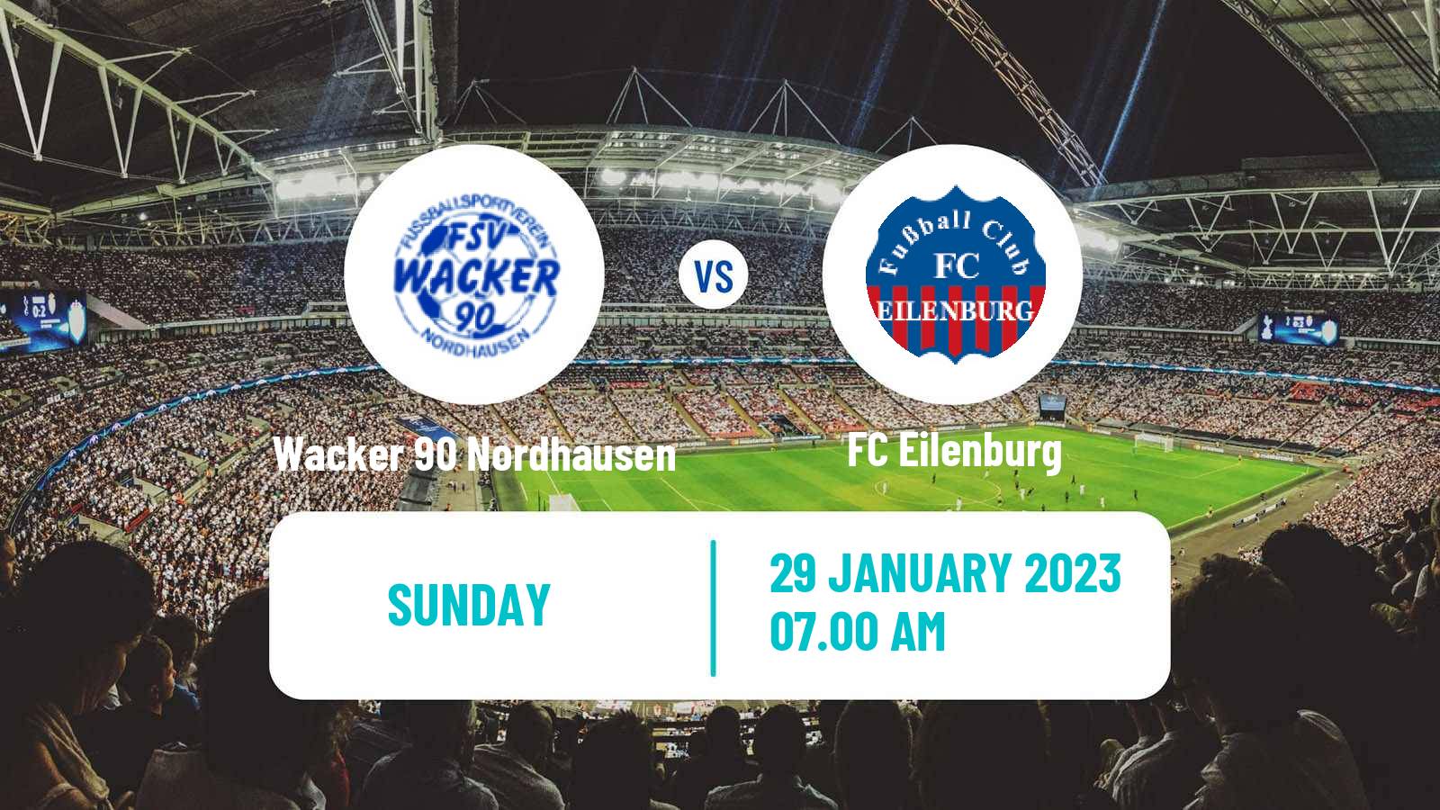 Soccer German Oberliga NOFV- Süd Wacker 90 Nordhausen - Eilenburg