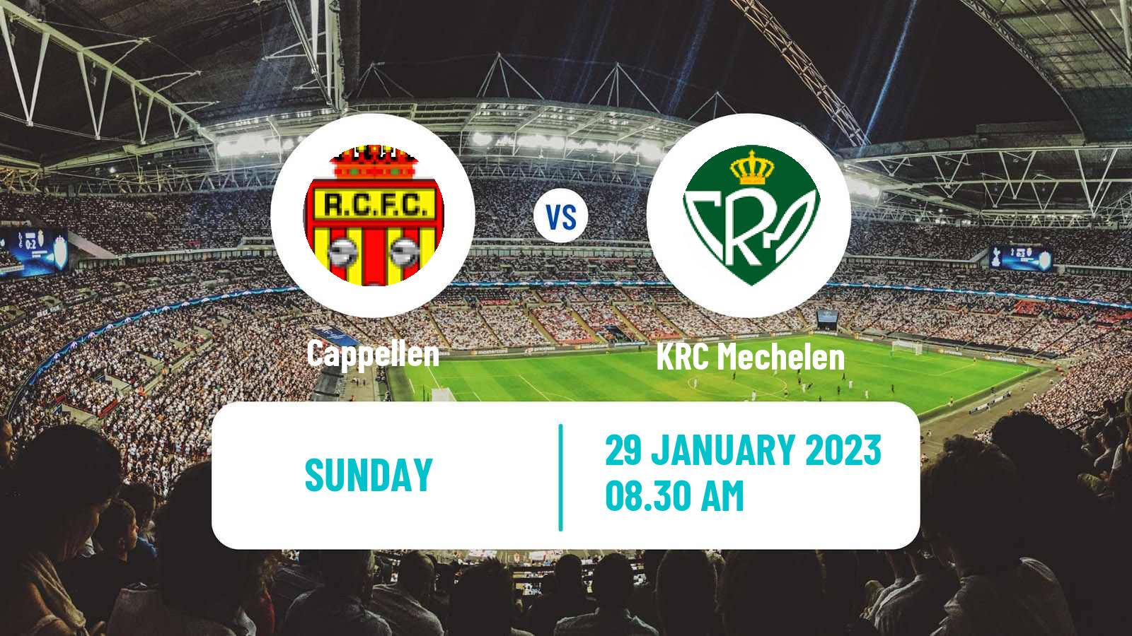 Soccer Belgian Second Amateur Division Group B Cappellen - KRC Mechelen