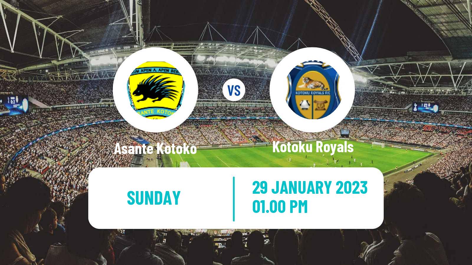 Soccer Ghanaian Premier League Asante Kotoko - Kotoku Royals