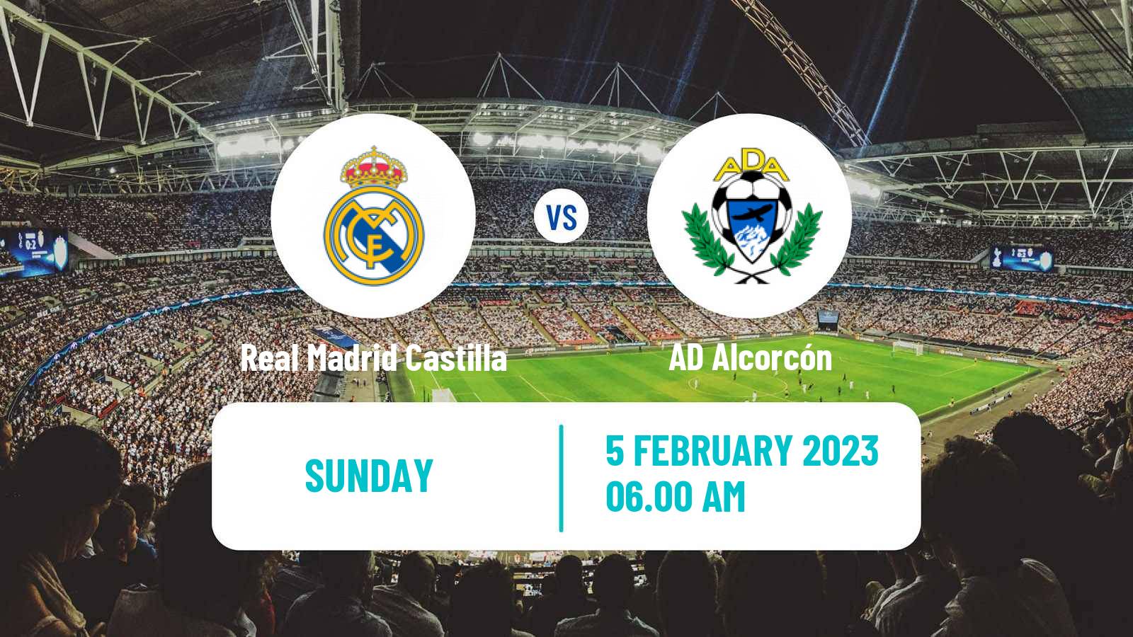 Soccer Spanish Primera RFEF Group 1 Real Madrid Castilla - Alcorcón