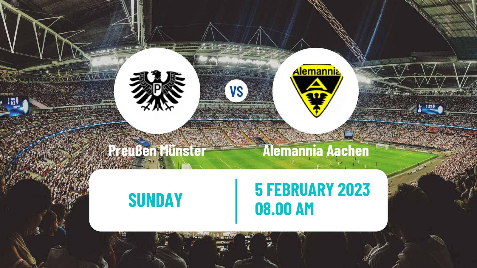 Soccer German Regionalliga West Preußen Münster - Alemannia Aachen