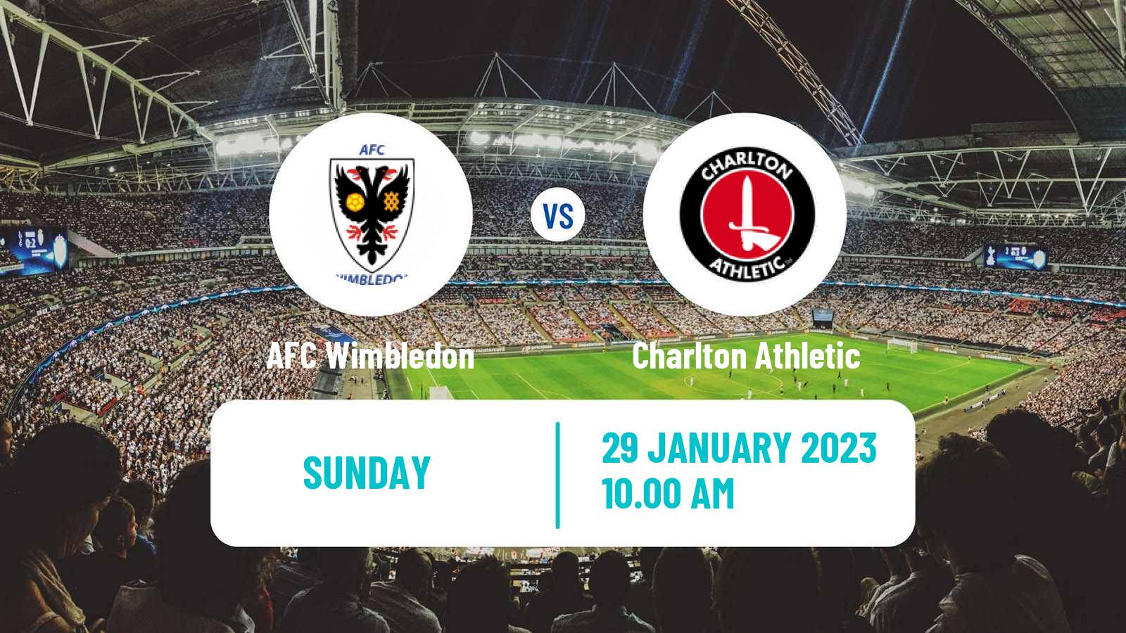 Soccer English FA Cup Women AFC Wimbledon - Charlton Athletic