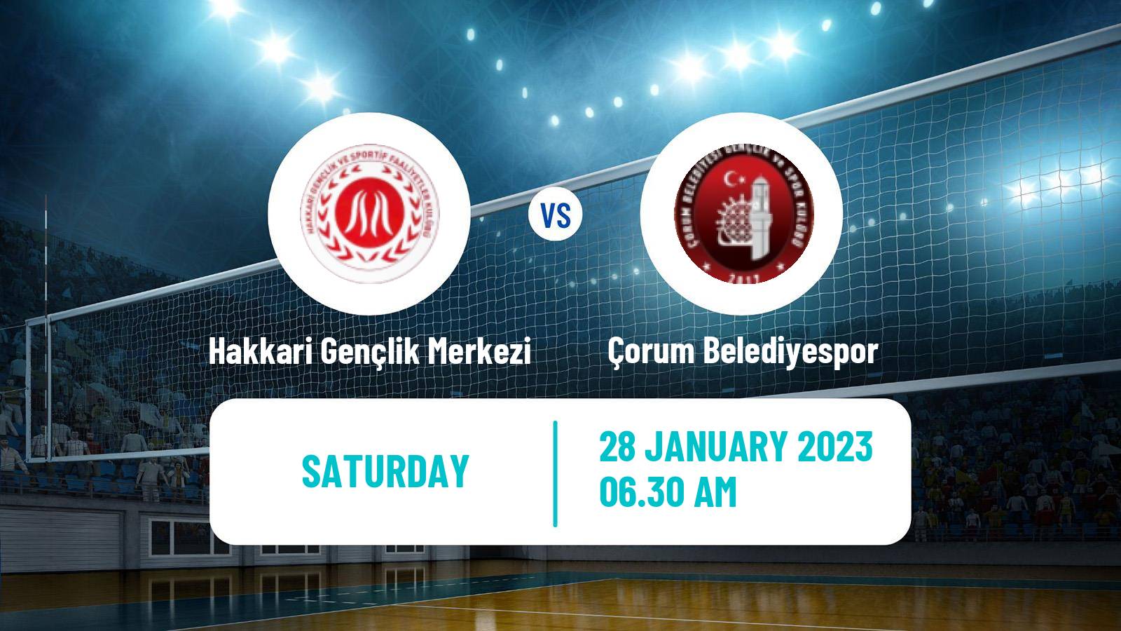 Volleyball Turkish 1 Ligi Volleyball Hakkari Gençlik Merkezi - Çorum Belediyespor