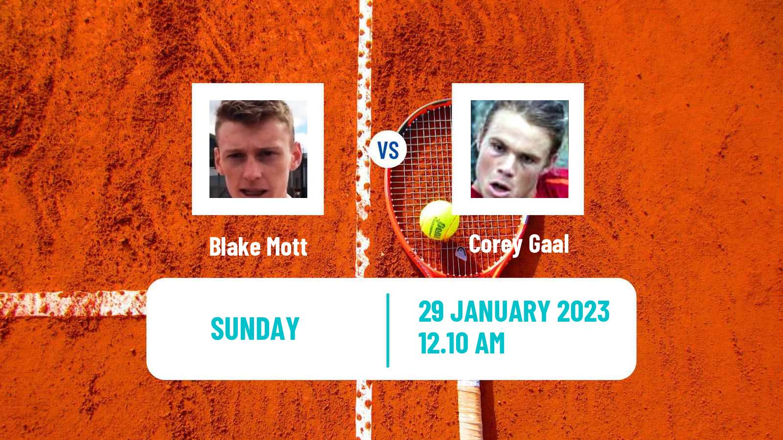 Tennis ATP Challenger Blake Mott - Corey Gaal