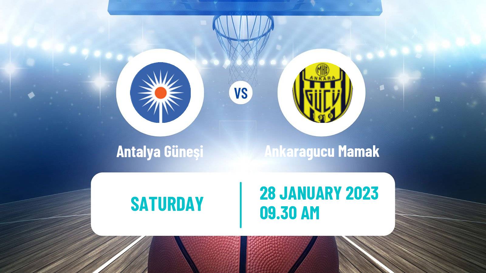 Basketball Turkish TBL Antalya Güneşi - Ankaragucu Mamak