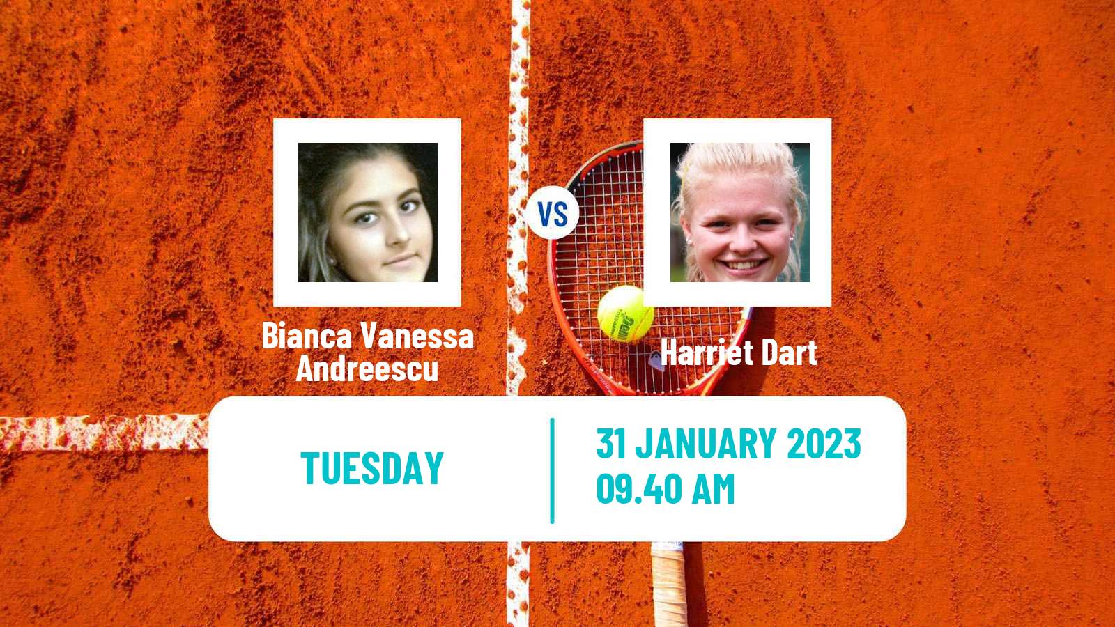 Tennis WTA Hua Hin Bianca Vanessa Andreescu - Harriet Dart