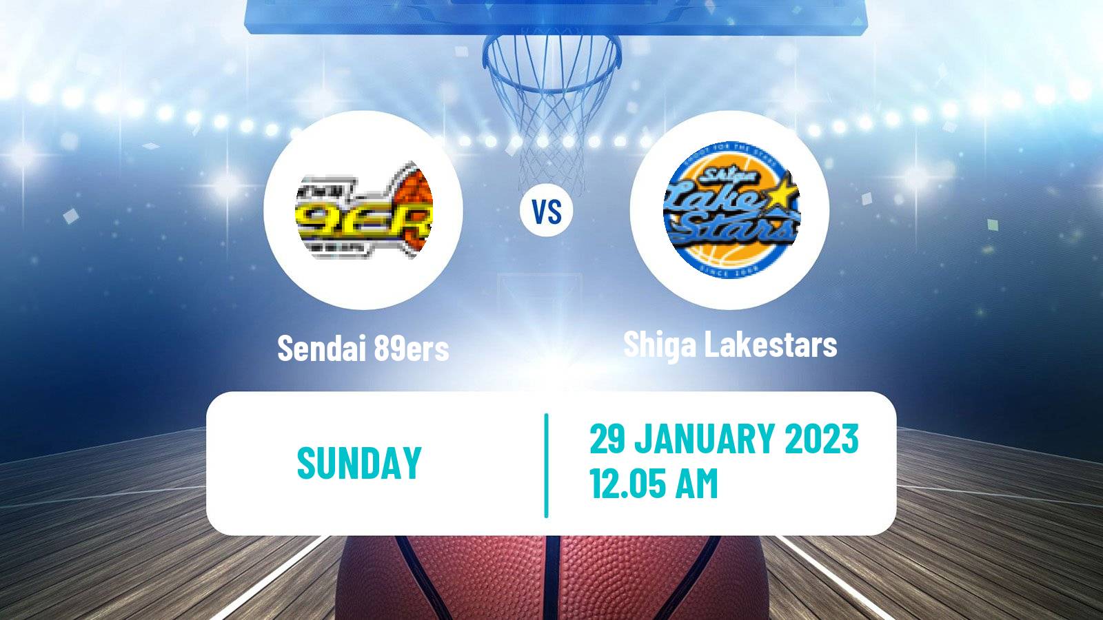 Basketball BJ League Sendai 89ers - Shiga Lakestars