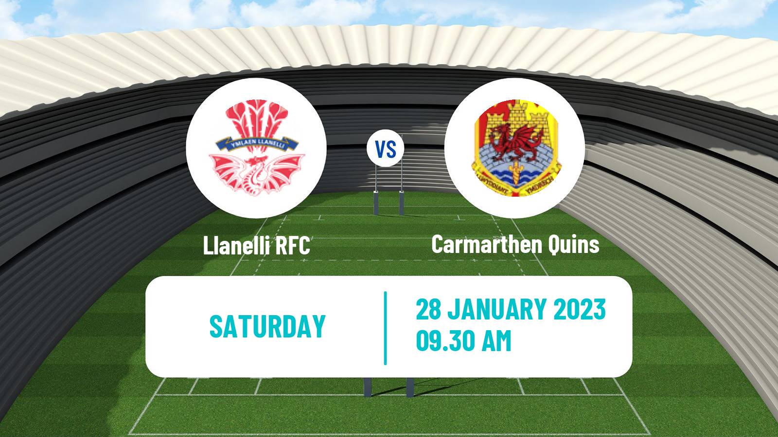 Rugby union Welsh Premier Division Rugby Union Llanelli - Carmarthen Quins