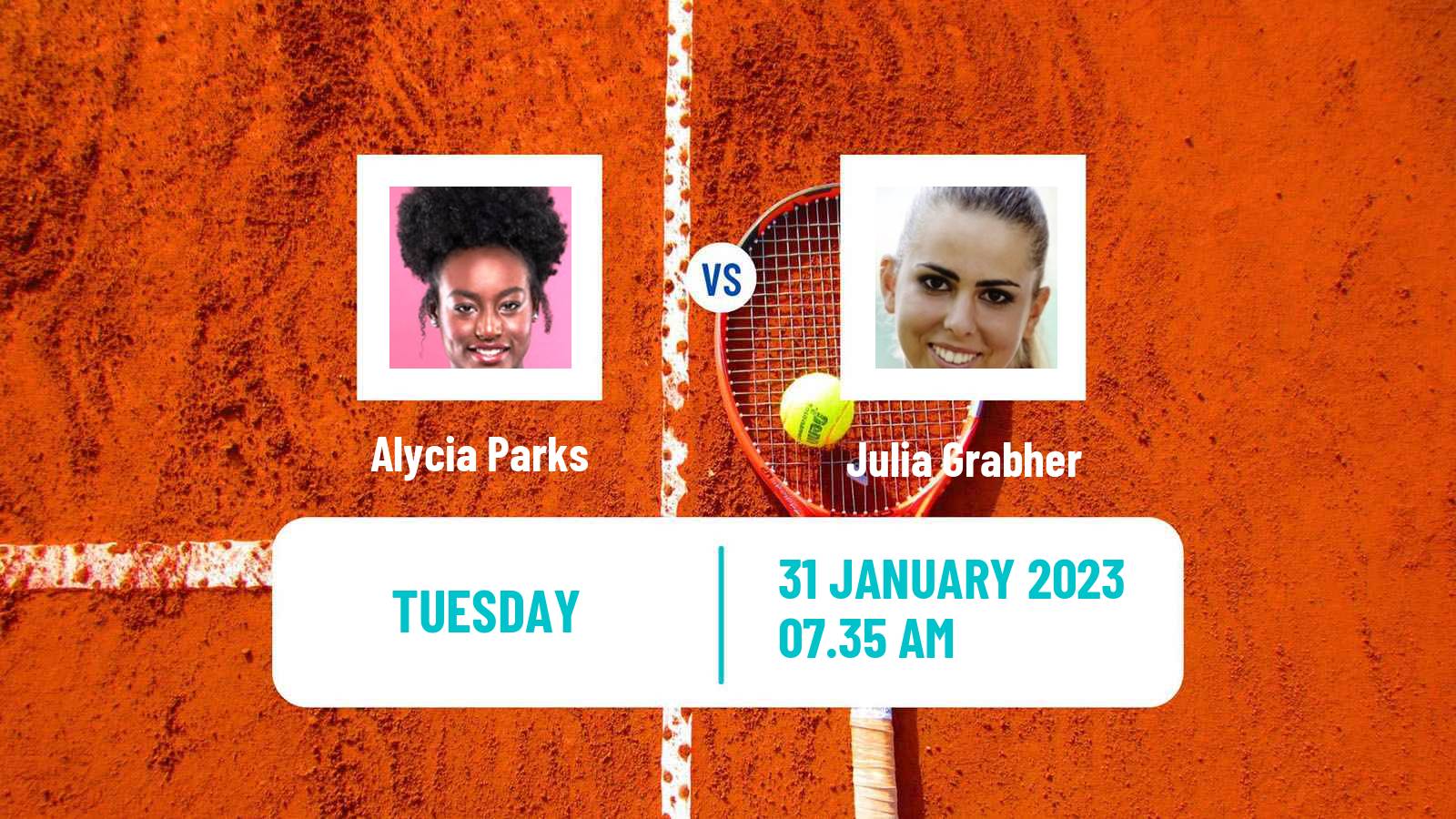 Tennis WTA Lyon Alycia Parks - Julia Grabher