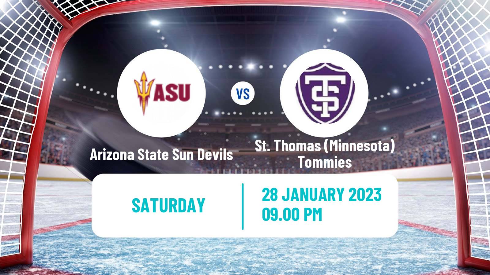 Hockey NCAA Hockey Arizona State Sun Devils - St. Thomas Minnesota Tommies