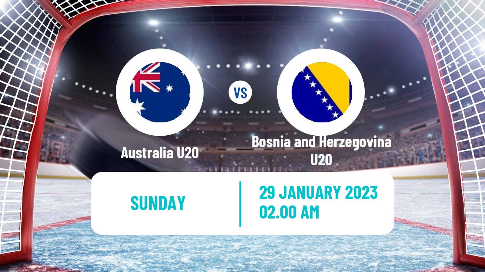Hockey IIHF World U20 Championship III Australia U20 - Bosnia and Herzegovina U20